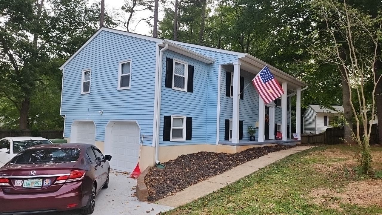 Gutter Cleaning using water by G&H Home Tech Pros LLC