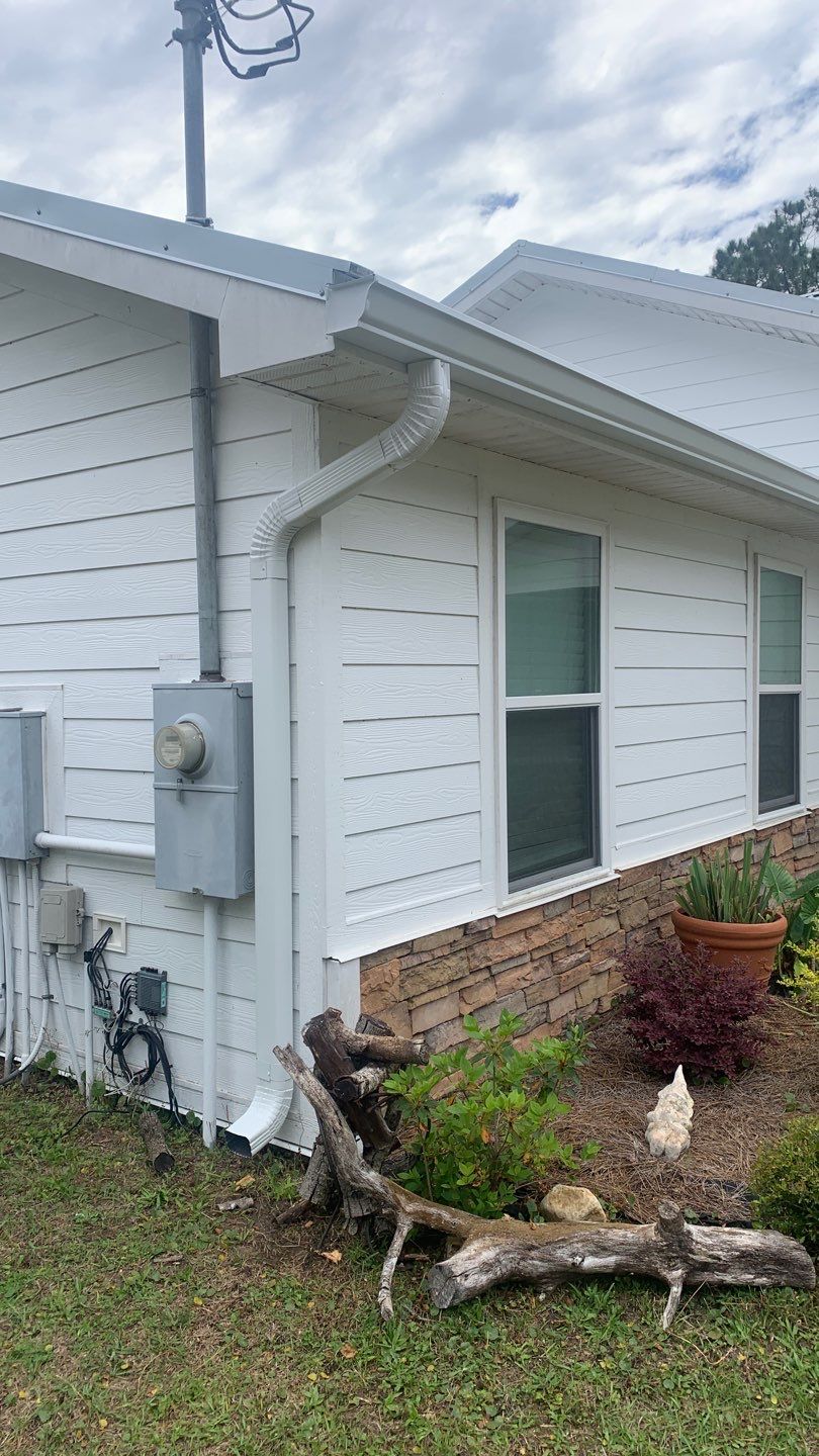 Gutter Installation Using White K-Style Gutters by Gutter Professors