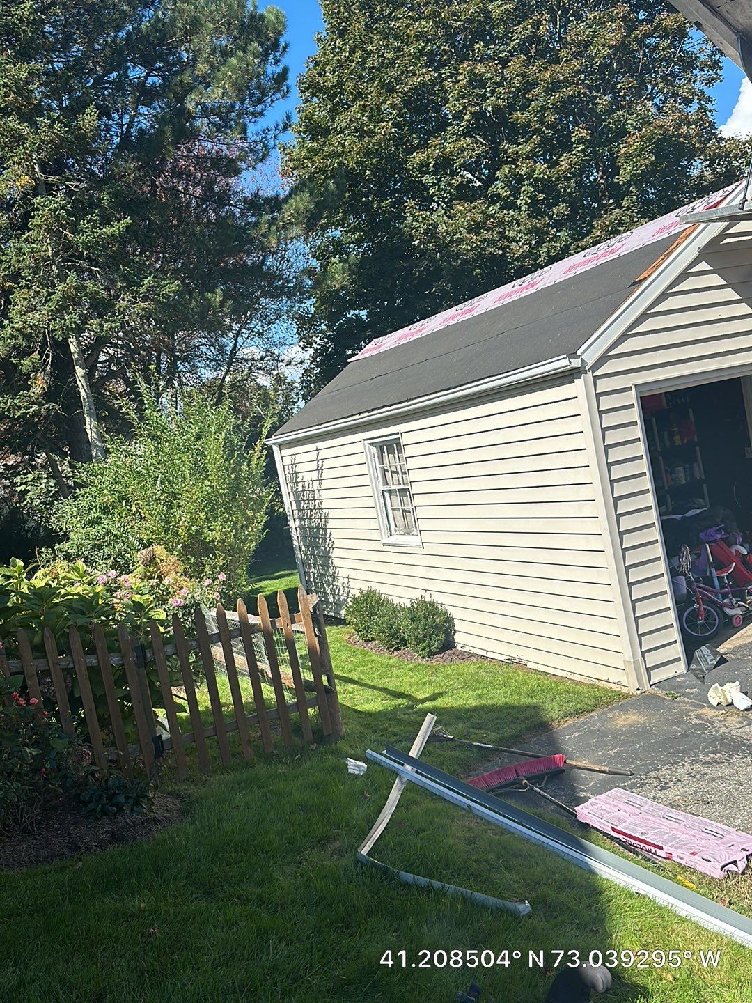 Residential Roofing Installation using Owens Corning TruDefinition Duration AR - Onyx Black & New Siding Install using Certainteed Sterling gray by A Plus Exterior