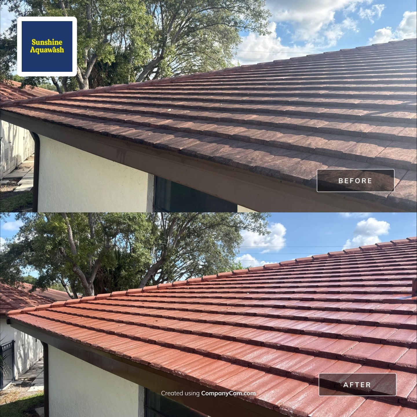 Tile Roof, Driveway & Patio Cleaning – Vivienda at Bradenton I by Sunshine AquaWash