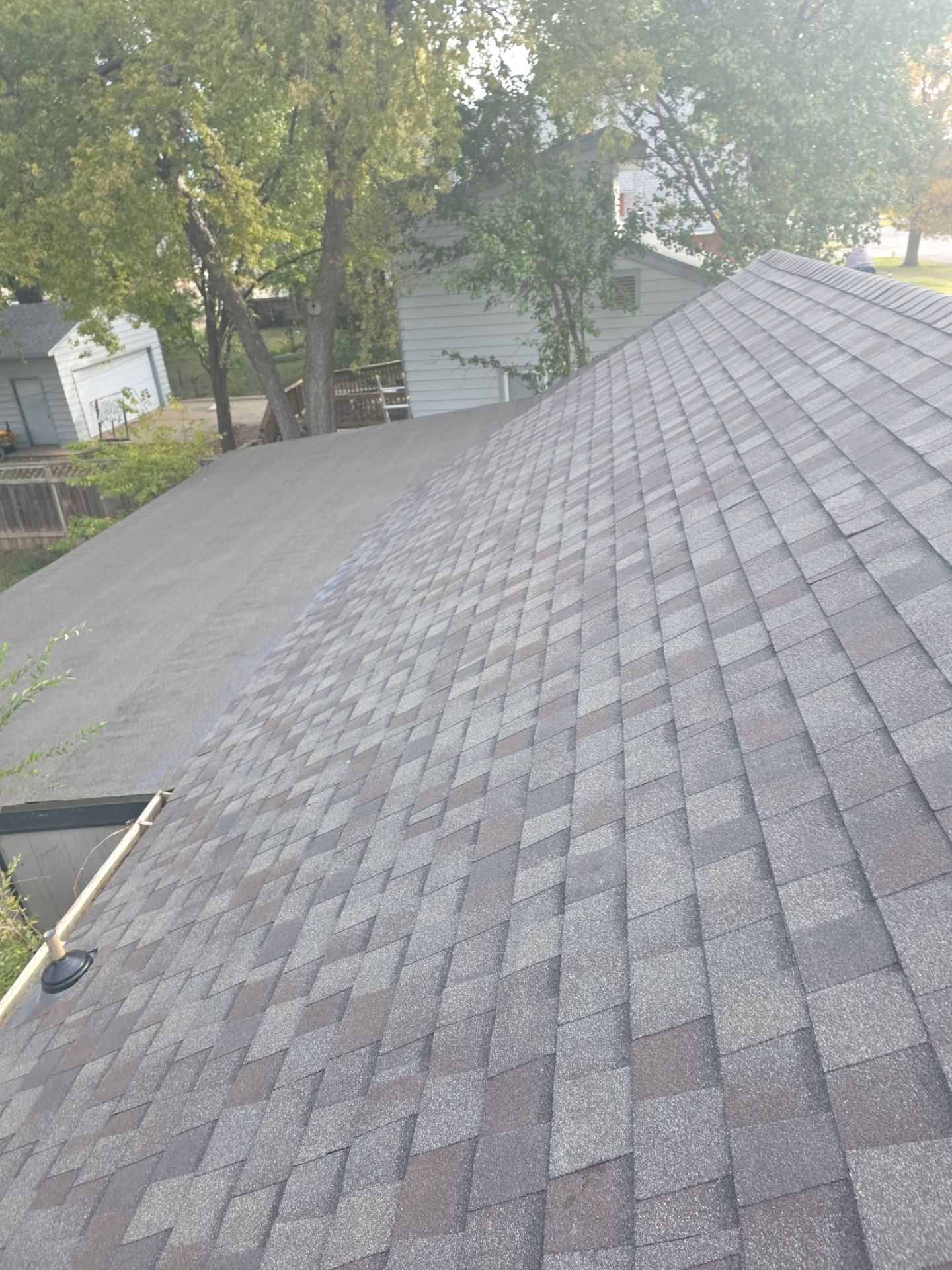 Storm Damaged Roof Replacement - Before & After by Eaton Roofing 