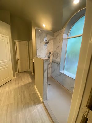 Boerne Large Shower Conversion Bathroom Remodel