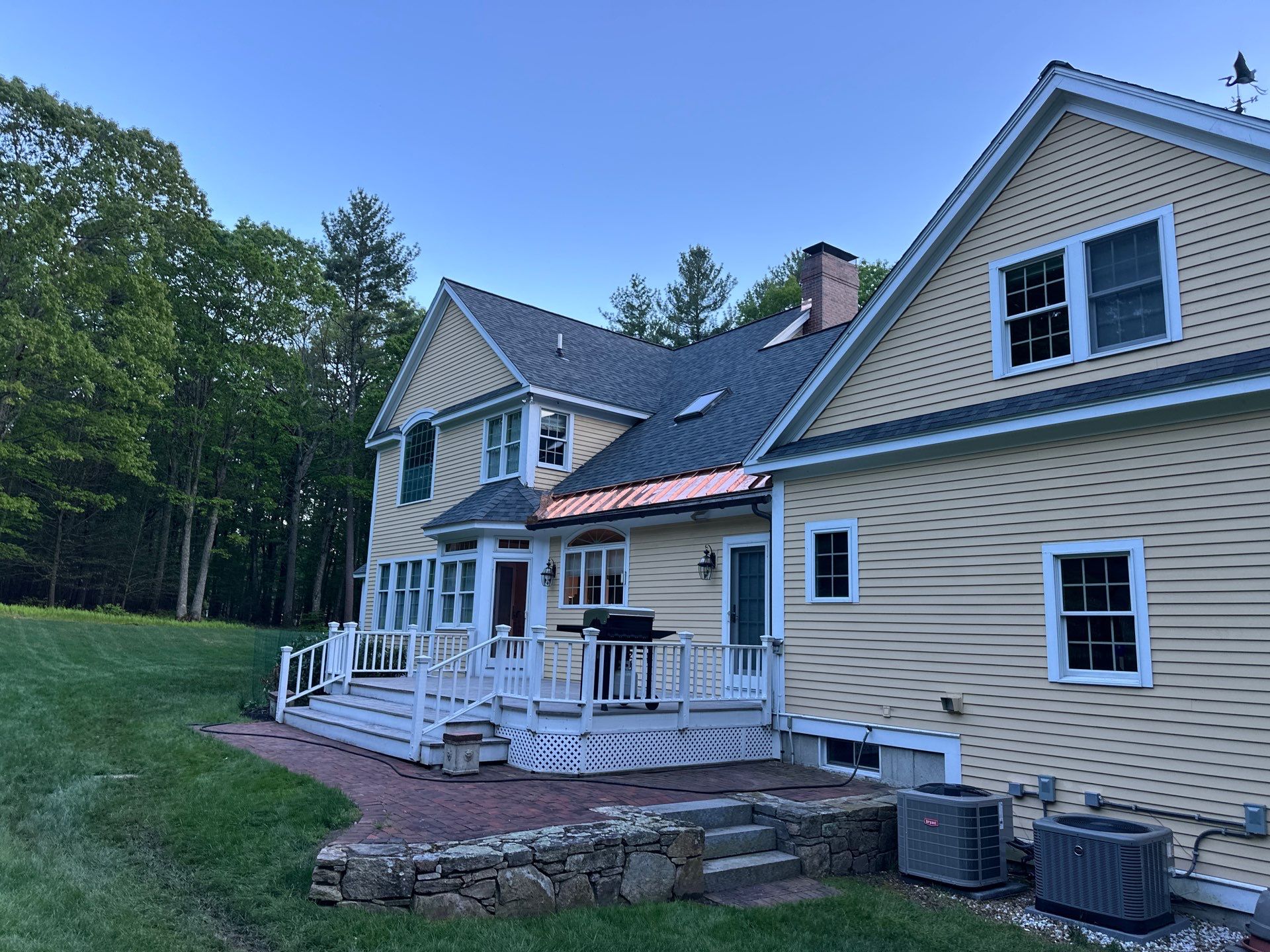 Roof Replacement with Owens Corning Shingles and Copper Flashing by Mighty Dog Roofing of Greater Middlesex County