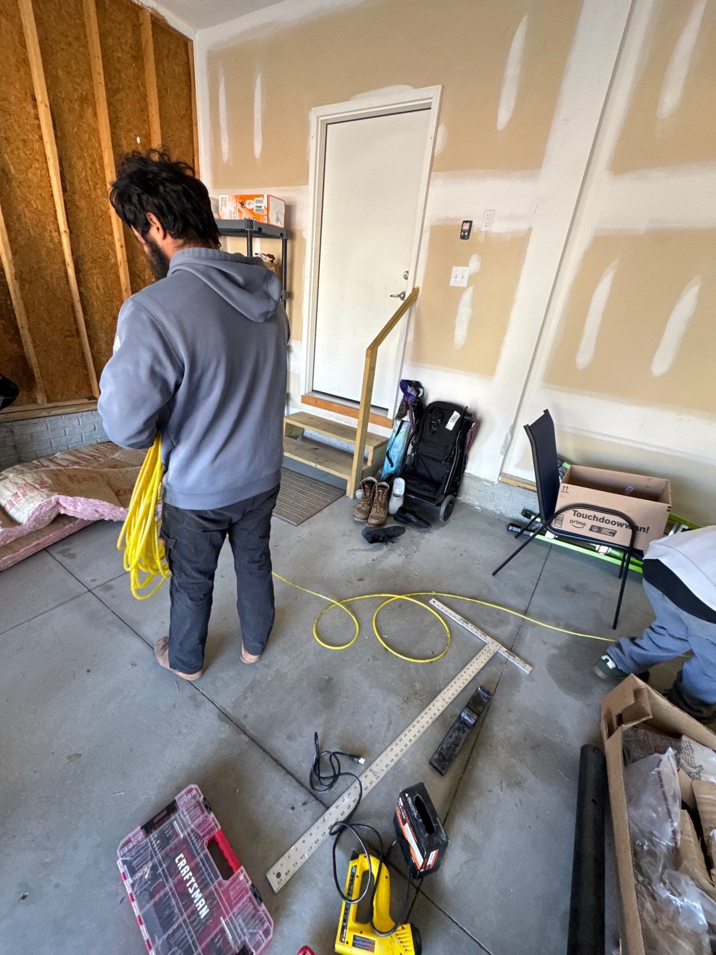 Residential Garage Insulation and Sheetrock Installation – Omaha, NE Project by Crows Roofing LLC