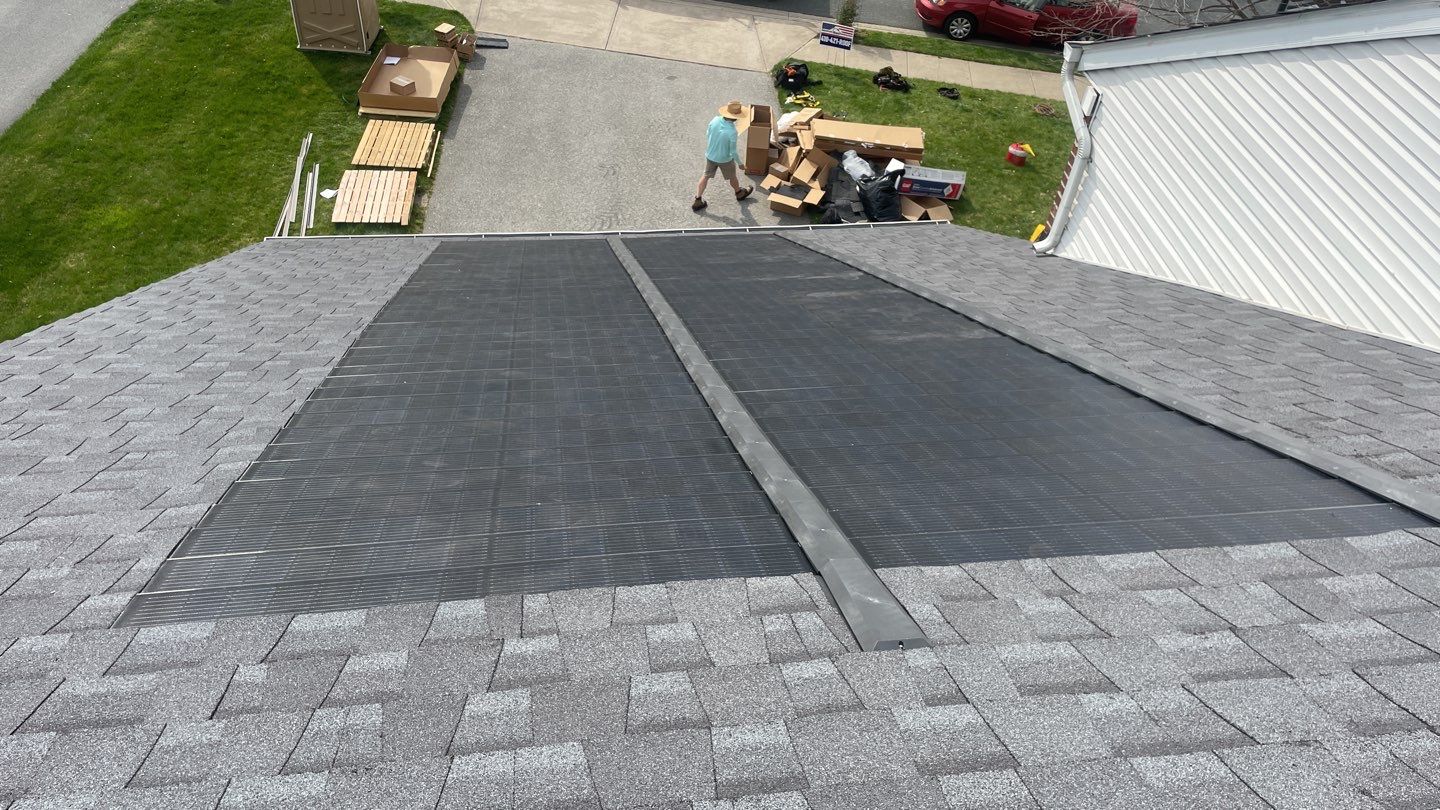 Solar Roof Replacement using GAF Timberline Solar Shingles by American Home Contractors