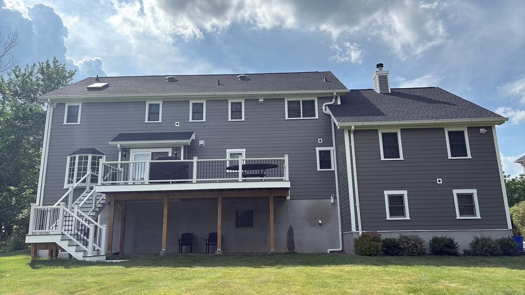 Valhalla Home Exterior Siding Remodel and Custom Window Trim Installation by Ideal Siding 