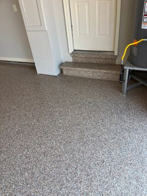 Garage Floor Coating using Waxwing