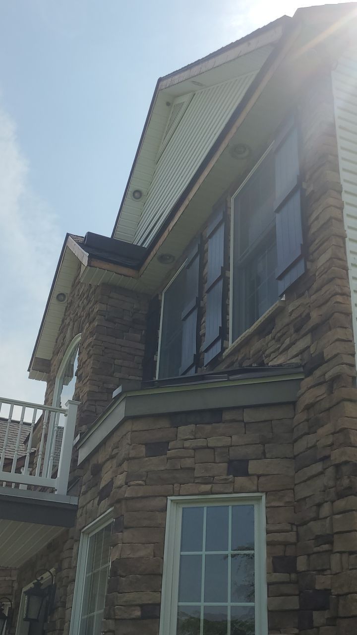 Roof Damage using Certainteed Lifetime Roofing System- Moire Black Landmark Pro shingkes with shadow ridge caps. by BulletpROOF Exteriors