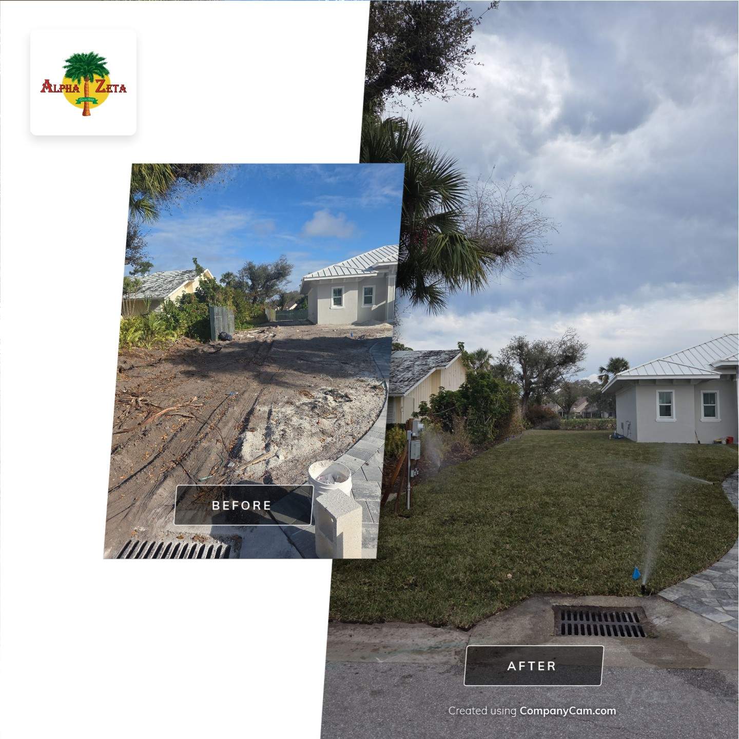 Landscaping and Irrigation for New Construction in Mariner Sands by Alpha Zeta Enterprises Inc