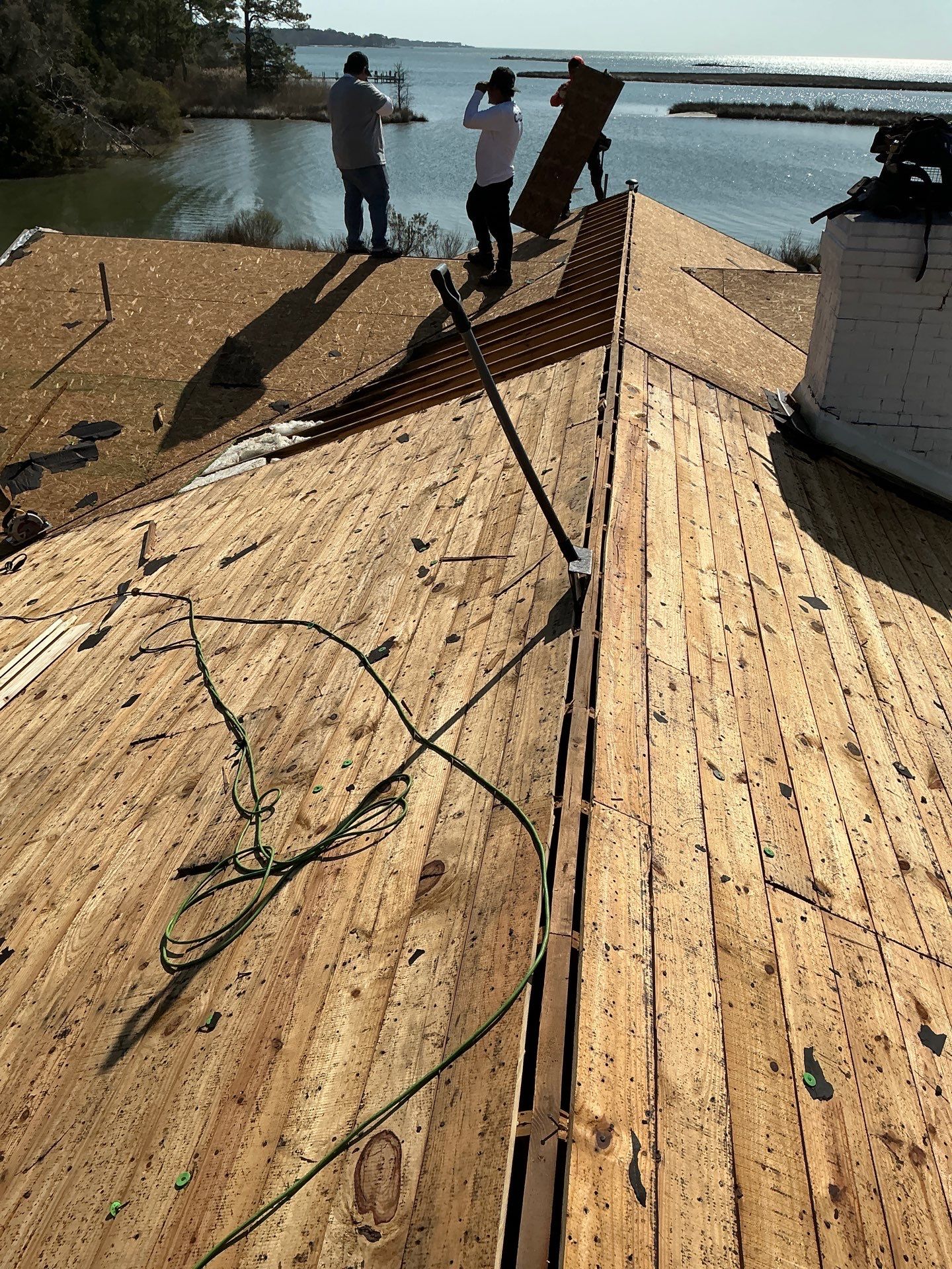 Roof Replacement in White Stone by Cade Construction