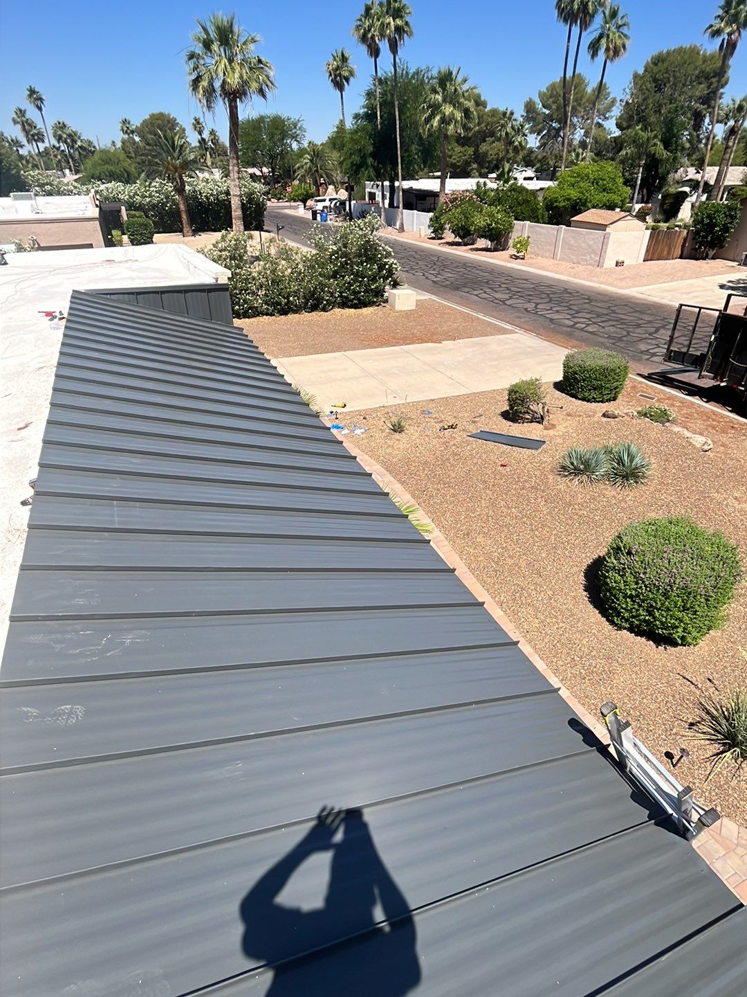 Charcoal Gray Standing Seam by Reimagine Roofing