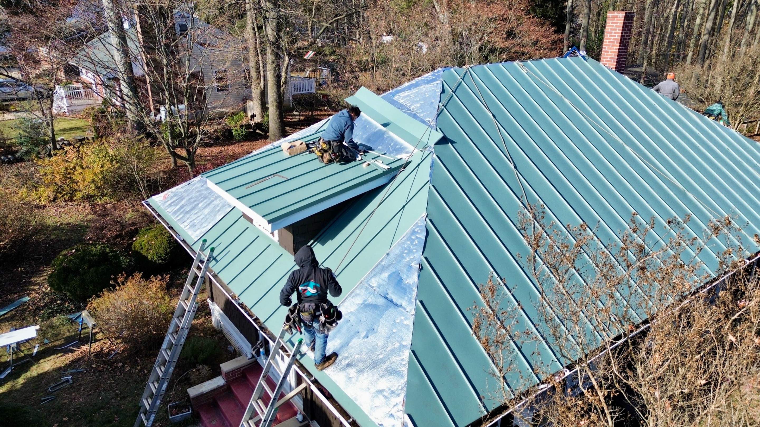 Residential Roofing Installation using Standing Seam Metal Roof | Mechanically Fastened | 24 Gauge by Matter Construction, LLC