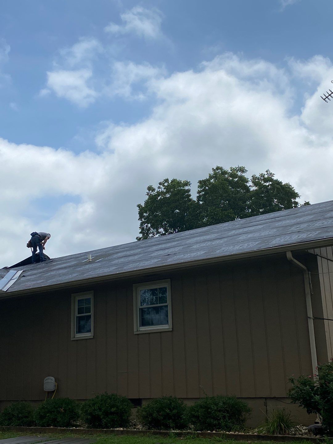 Residential Roof Remove and Replace using Low Rib Metal Roofing Panels by Bullard Roofing