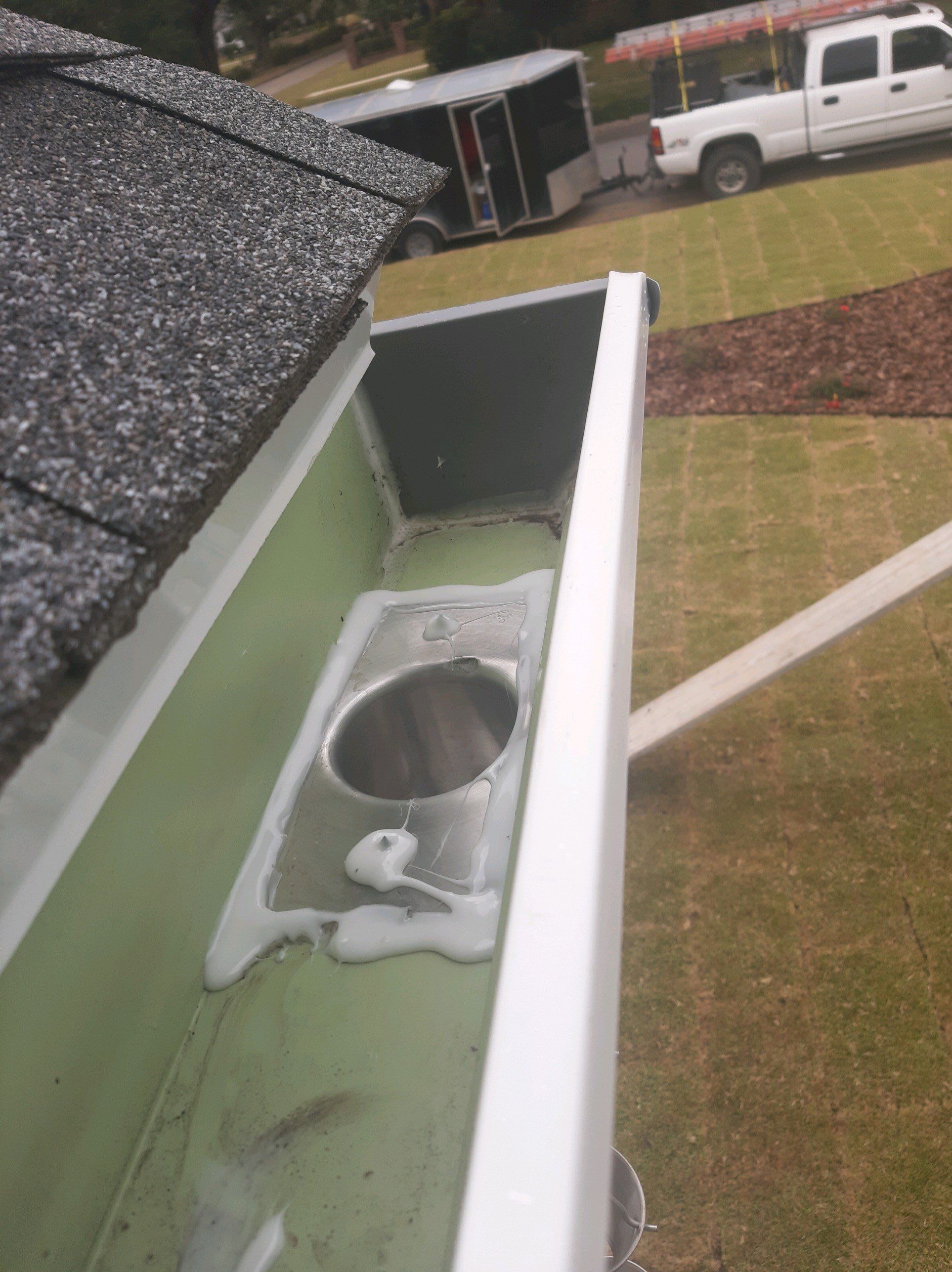 Gutter Installation using K-Style Seamless Gutters by Gutter Professors