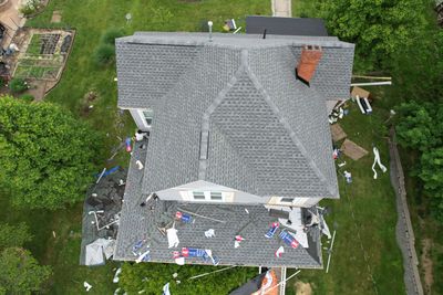 Residential Roofing Installation using GAF Timberline HDZ Pewter Gray