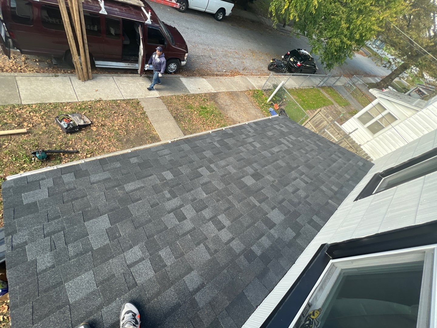 Onyx Black Shingles by Reimagine Roofing
