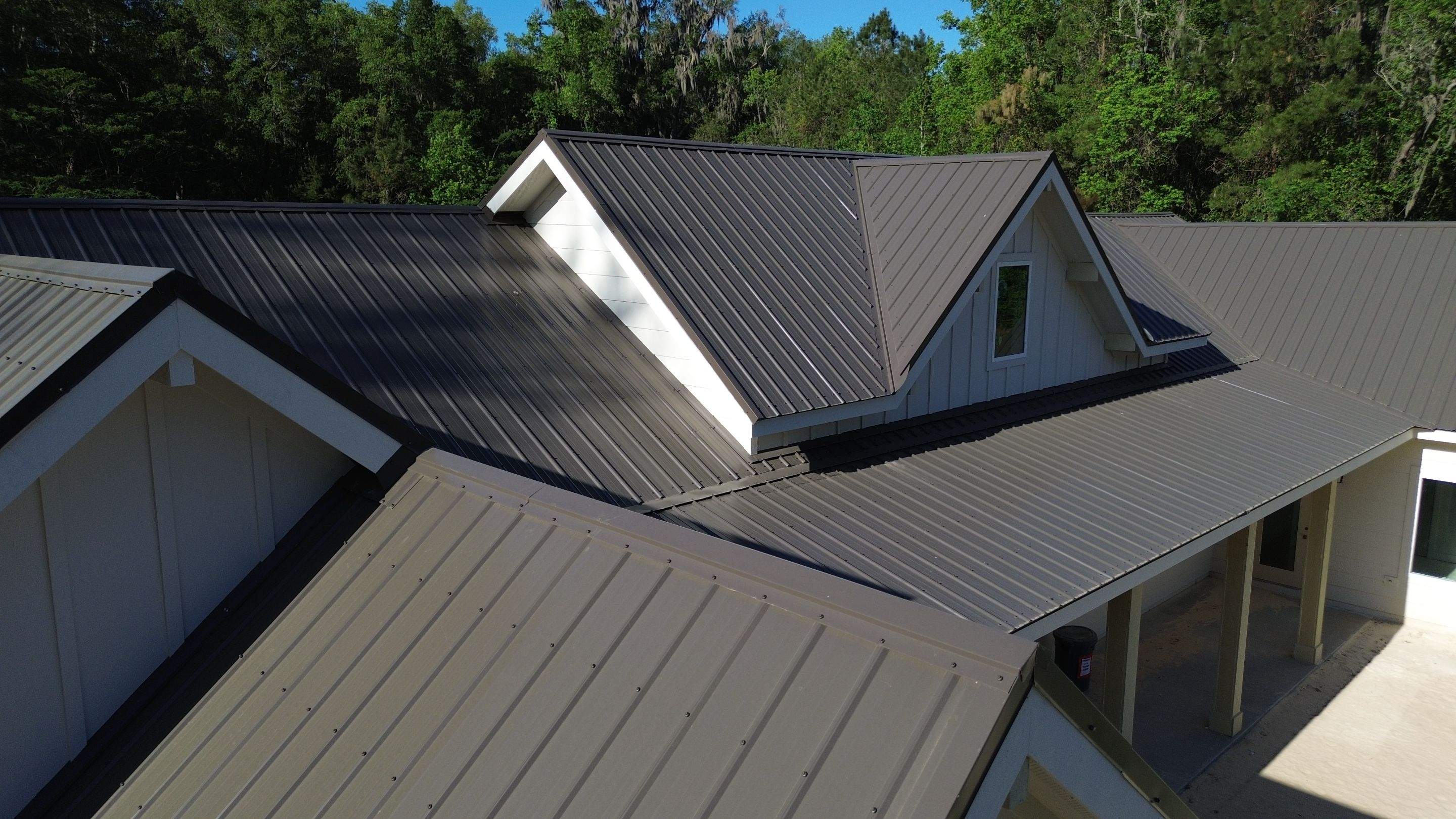 Metal Roof on New Construction in Gainesville, FL by Brehm Roofing