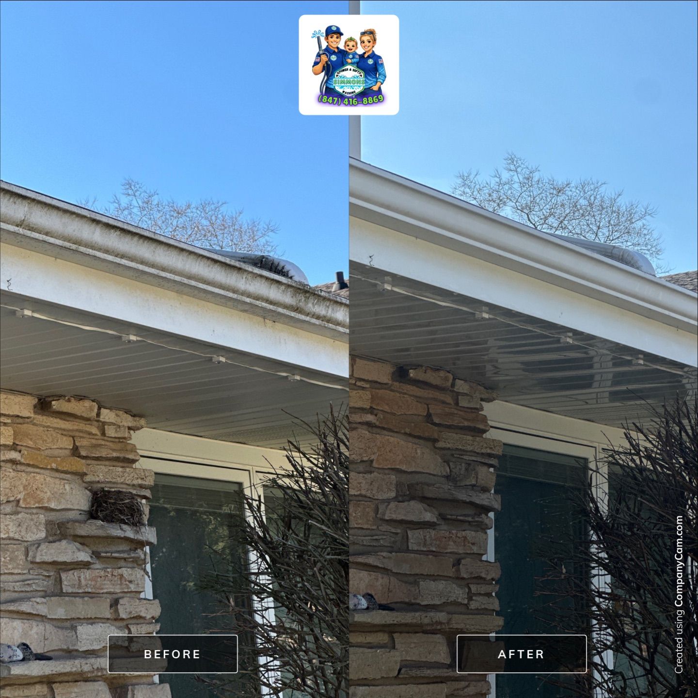 Project in Glenview by Simmons Power & Soft Washing