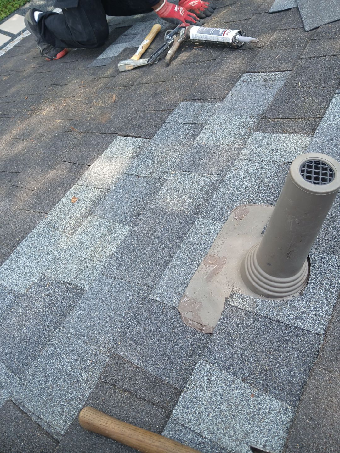 Hail Damage using Owen's Corning Duration (Lifetime) Shingles by Roof Repair Company