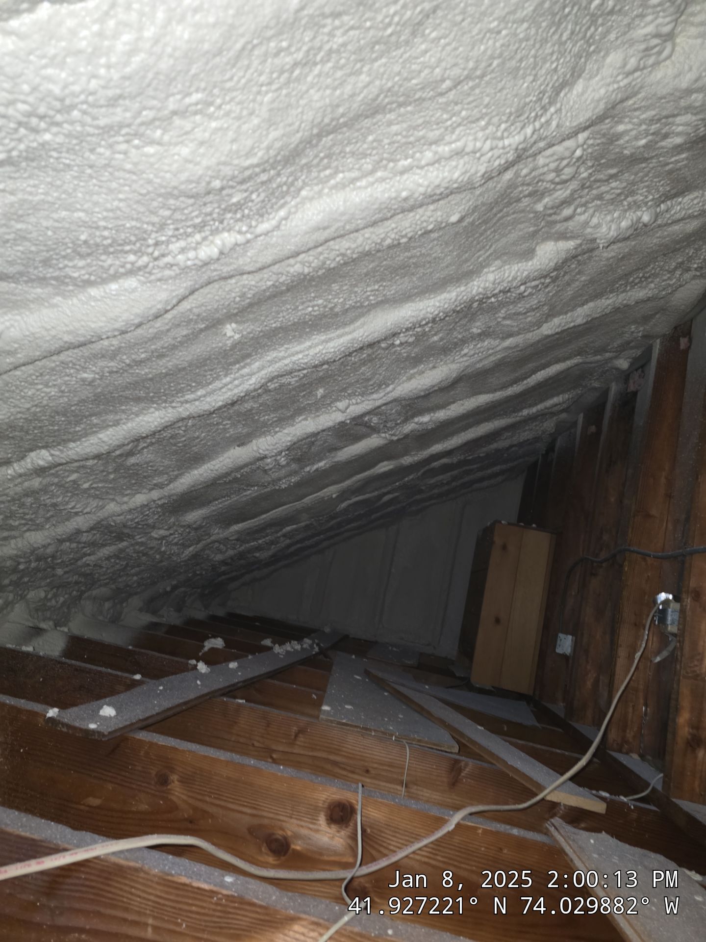 Attic Insulation using Closed Cell Spray Foam by NYS Foam & Energy