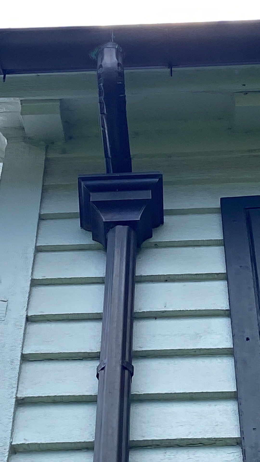 Asphalt Roof Replacement with Half Round Copper Gutter Installment by Custom Installations