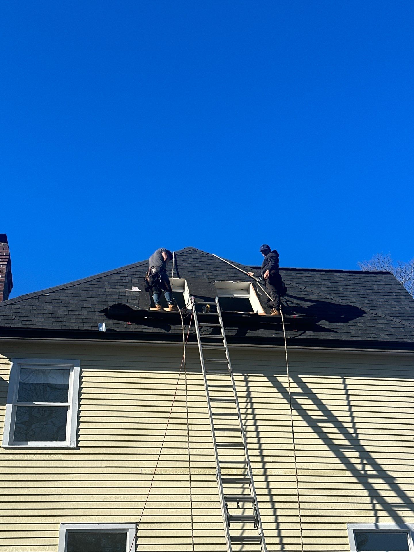 New Roof, Skylights, and Metal Accent Roof Installation in Groton by Mighty Dog Roofing of Greater Middlesex County