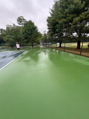 Soft Wash Tennis Court Cleaning