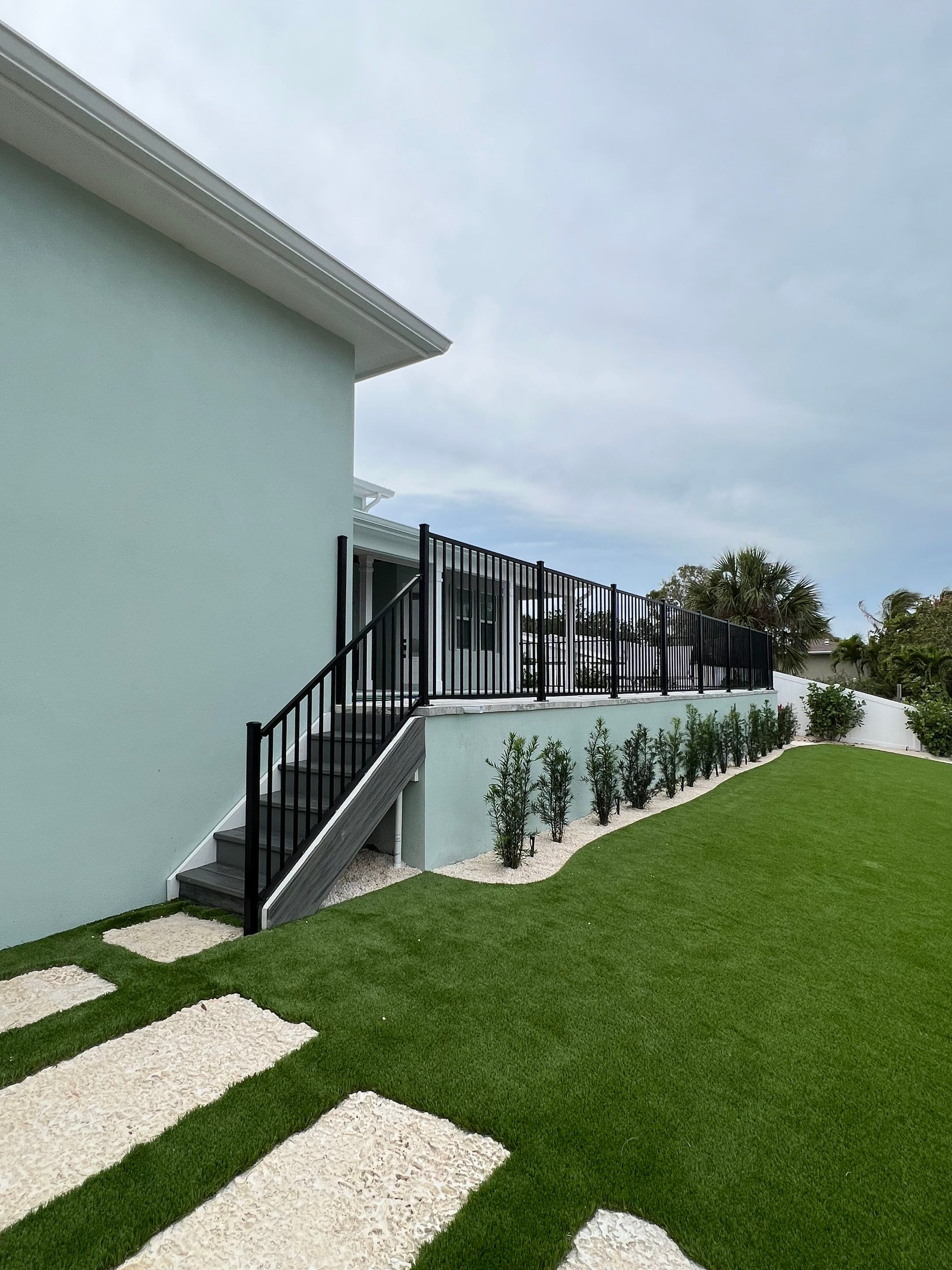 Aluminum Fence Installation using Black 3 Rail Aluminum Fence by Asap fence and gates, LLC