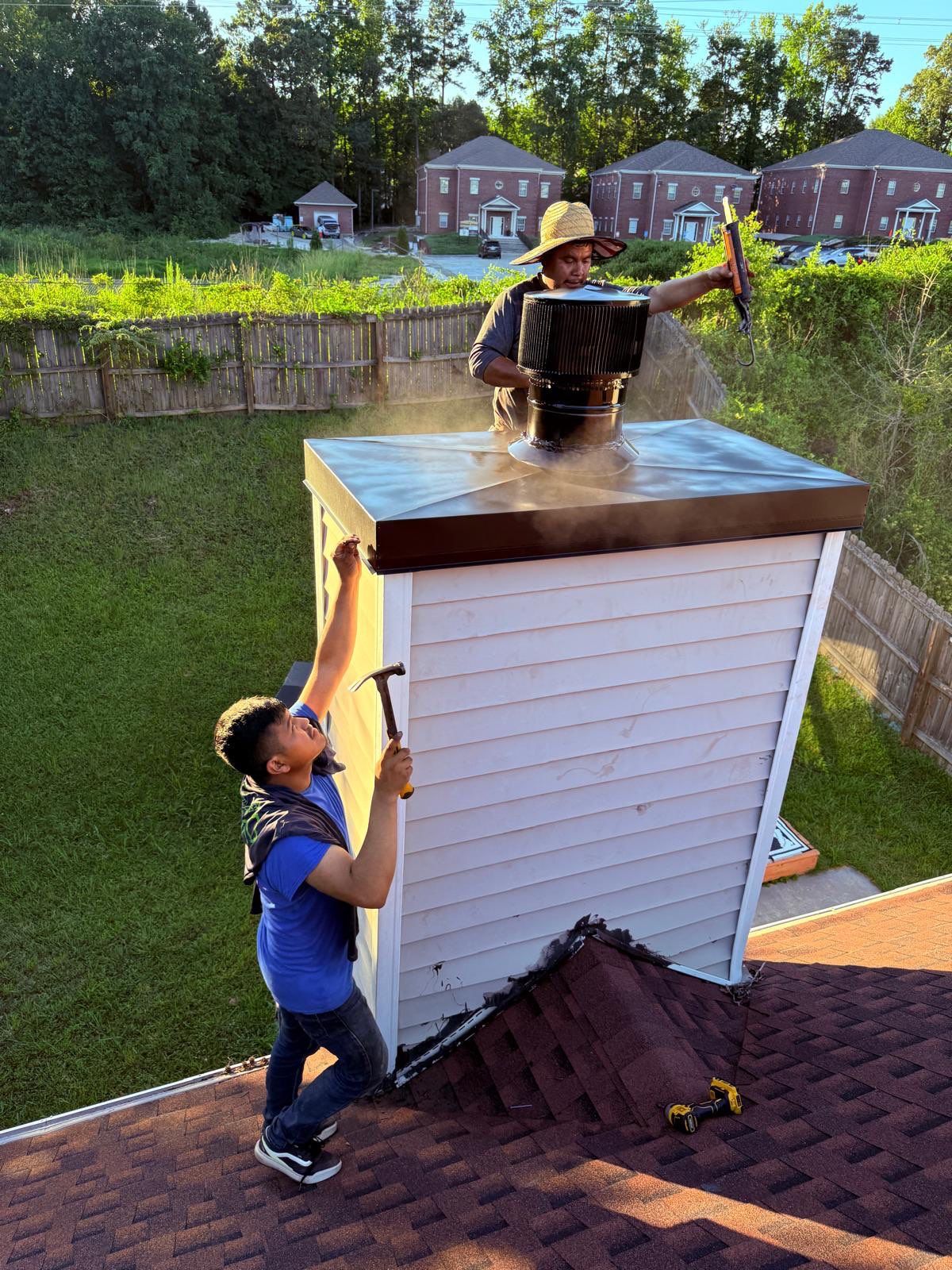  Buck Hollow Dr Alpharetta Chimney Cap Replacement  by Dom Roofing & Restoration