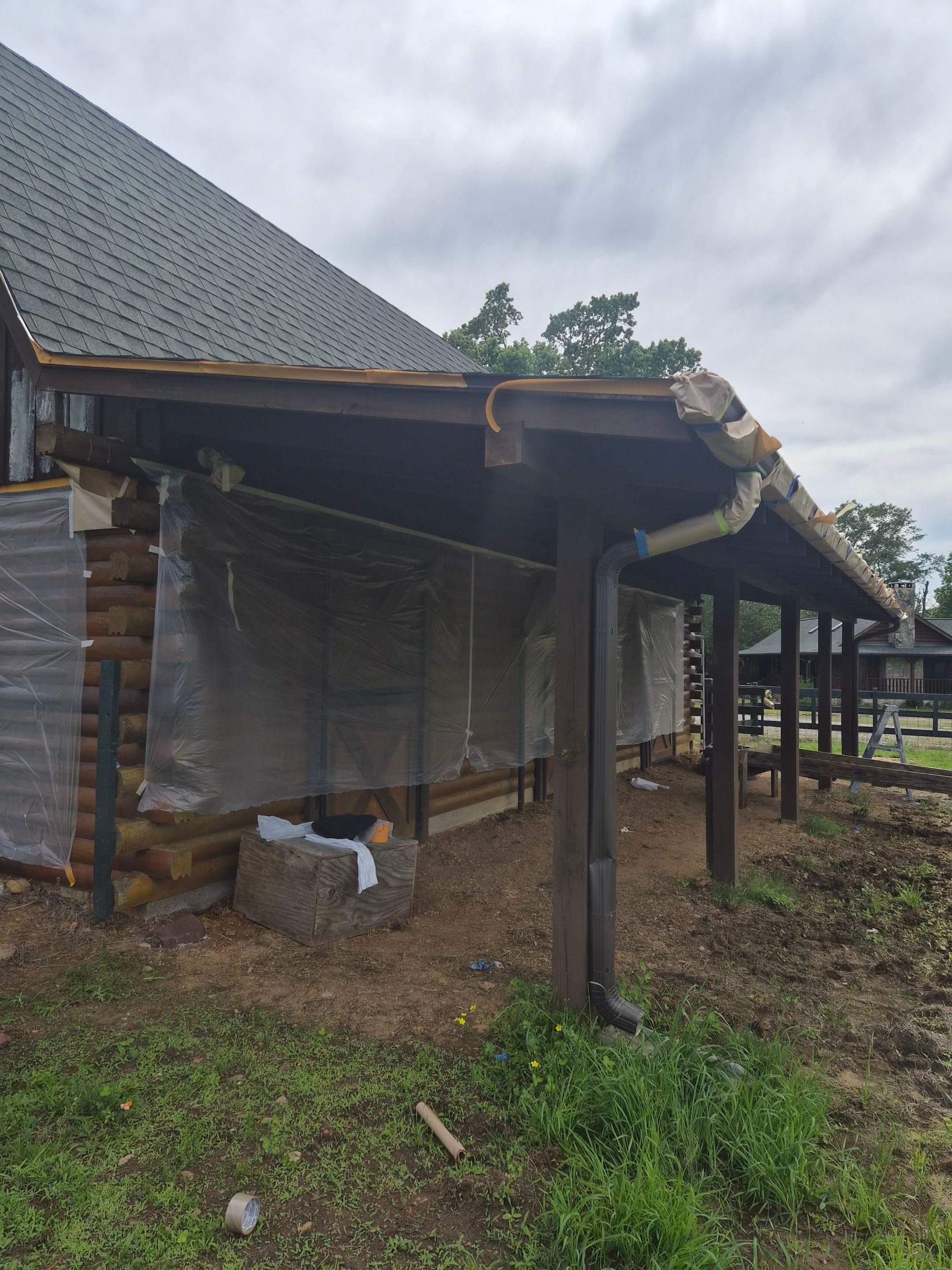 A Complete Exterior Refresh for a Custom Log Home & Property in Alba, Texas by Quality Coats Painting