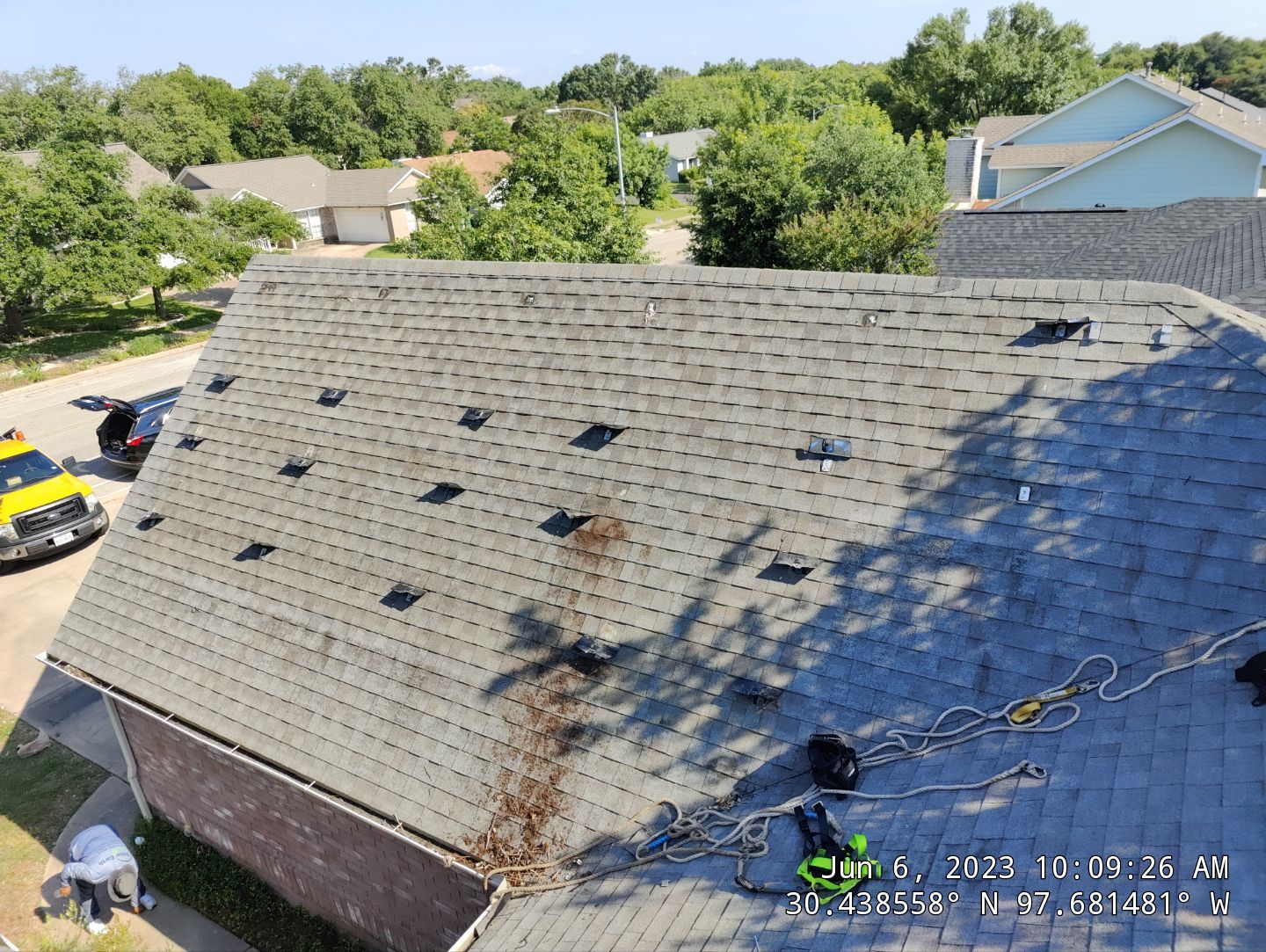 Residential Roofing Installation using IKO Dynasty Class 3 IR Granite Black by DeZign Roofing & Exteriors