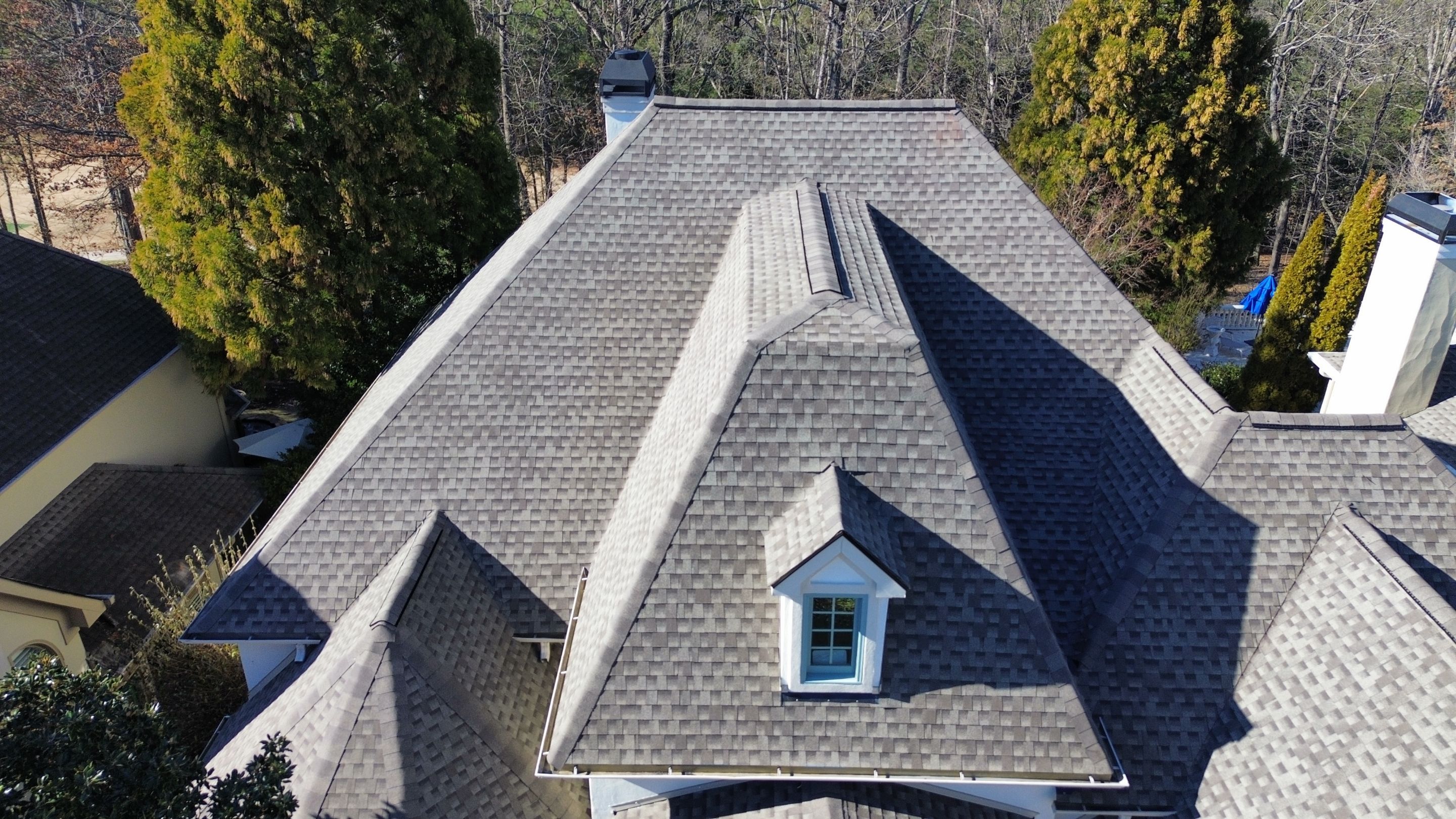 Alpharetta, GA Roof Replacement GAF Timberline HDZ Weathered Wood by Reset Roofing