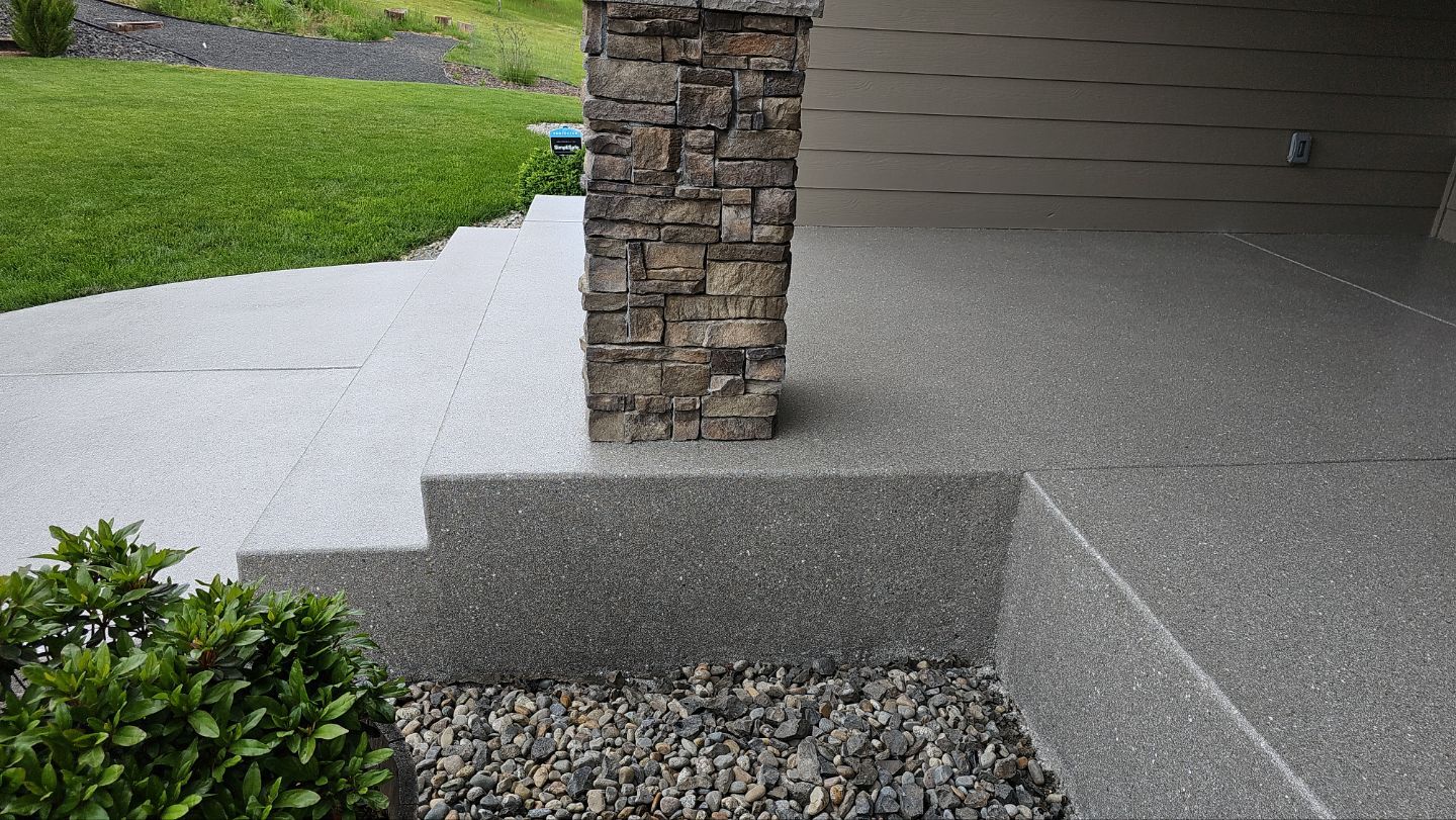 Entryway Transformation using Travertine by Croc Coatings, LLC