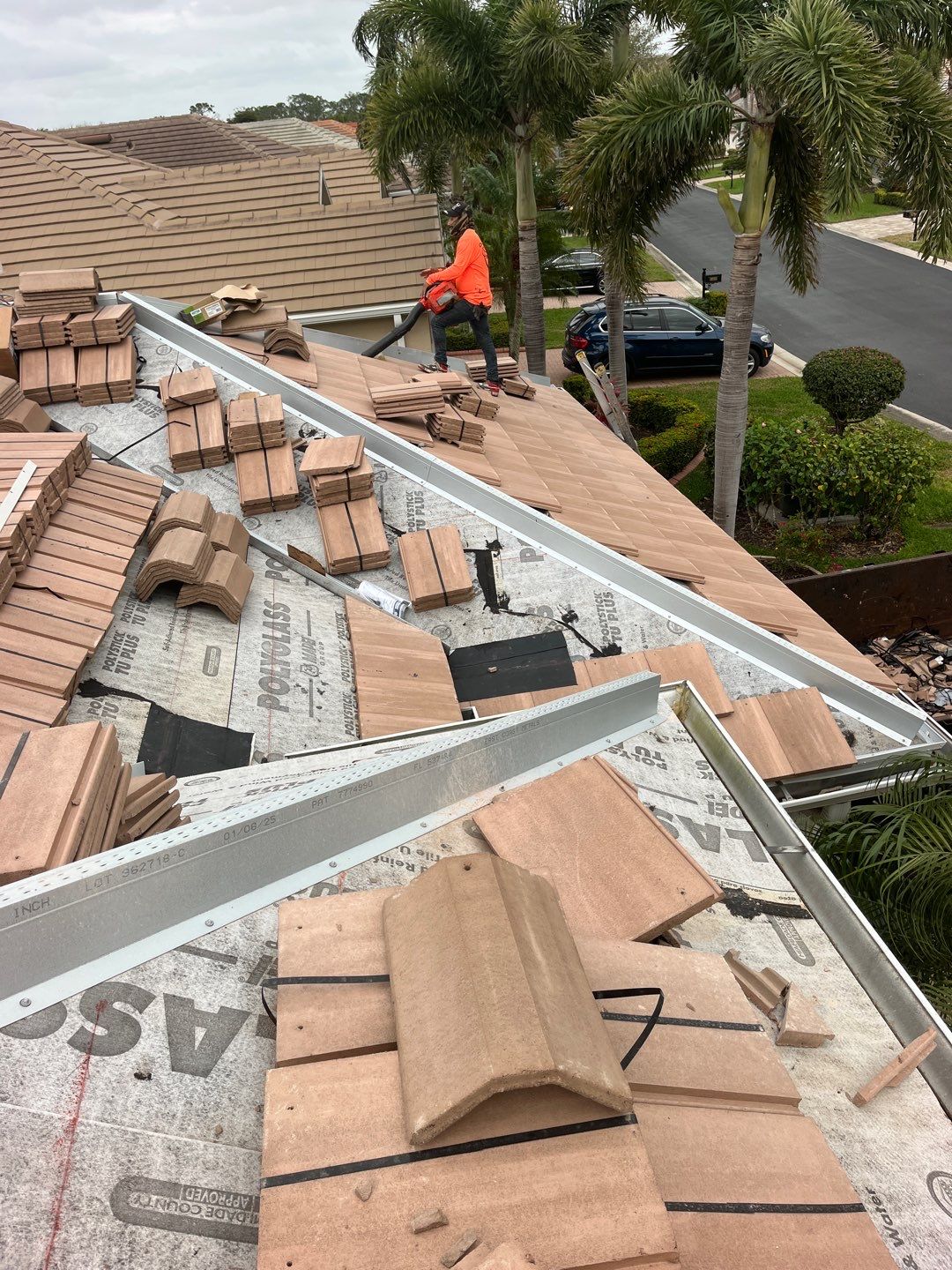 Residential Roofing Installation using Bel Air , Boca Cream by Durabilis Roofing INC