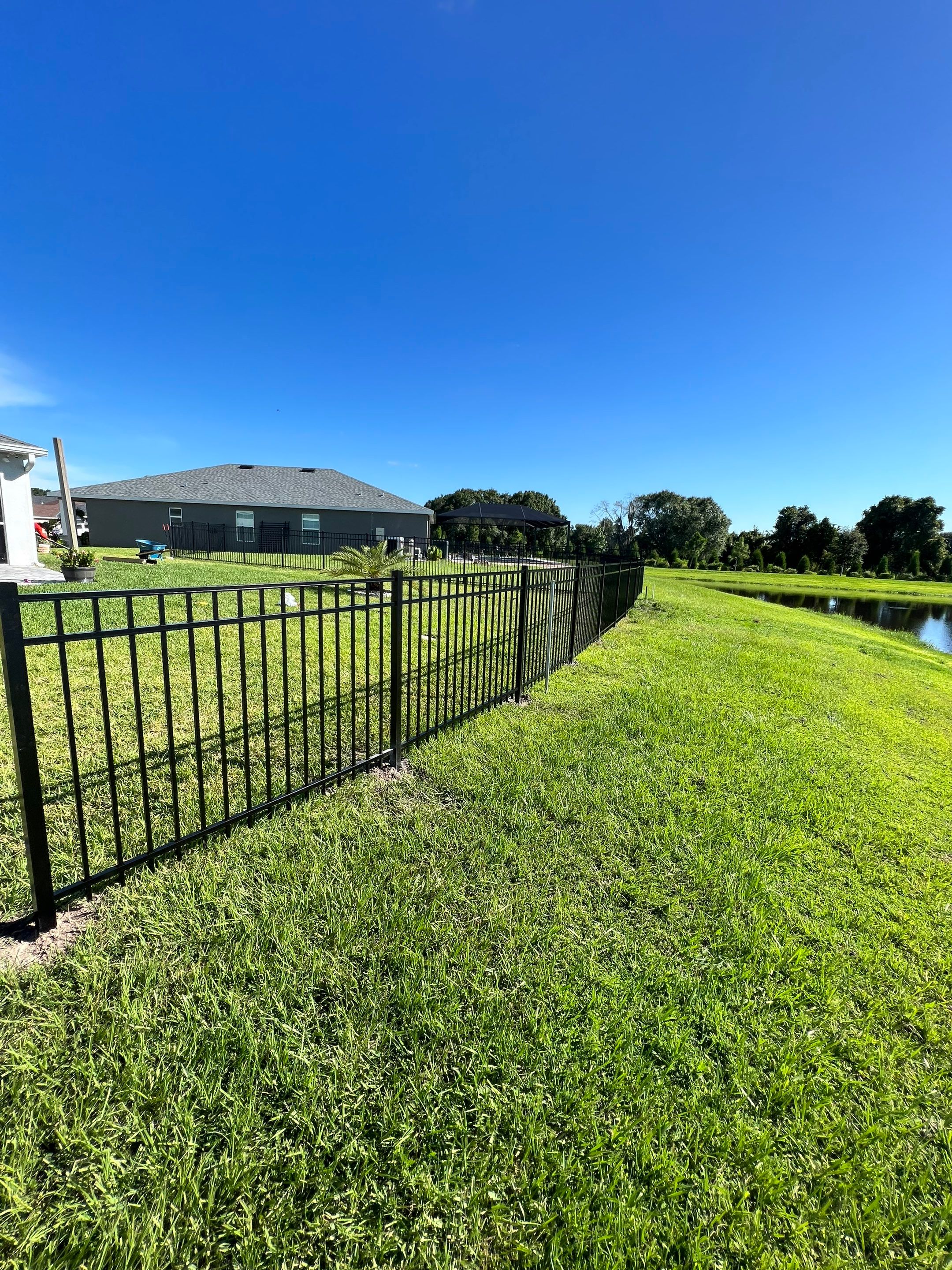 Parrish, FL 4ft. Tall 3-Rail Black Aluminum Fence by Asap fence and gates, LLC