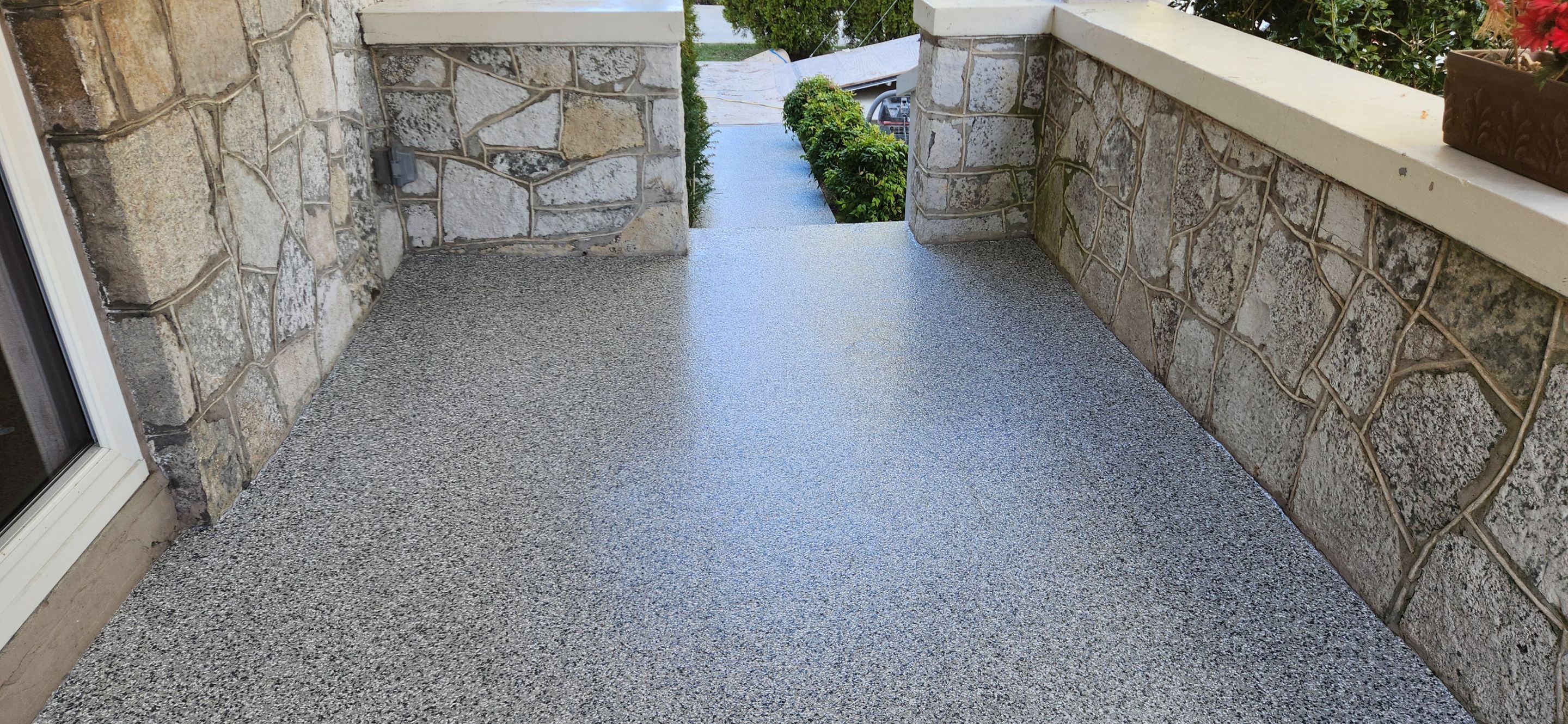 Front Porch using Gravel by Elite Floor Solutions