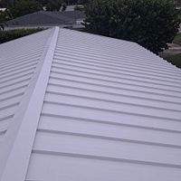 24ga 1.5" Mechanical Seam Regal White  by Total Roofing System The Metal Roof Experts