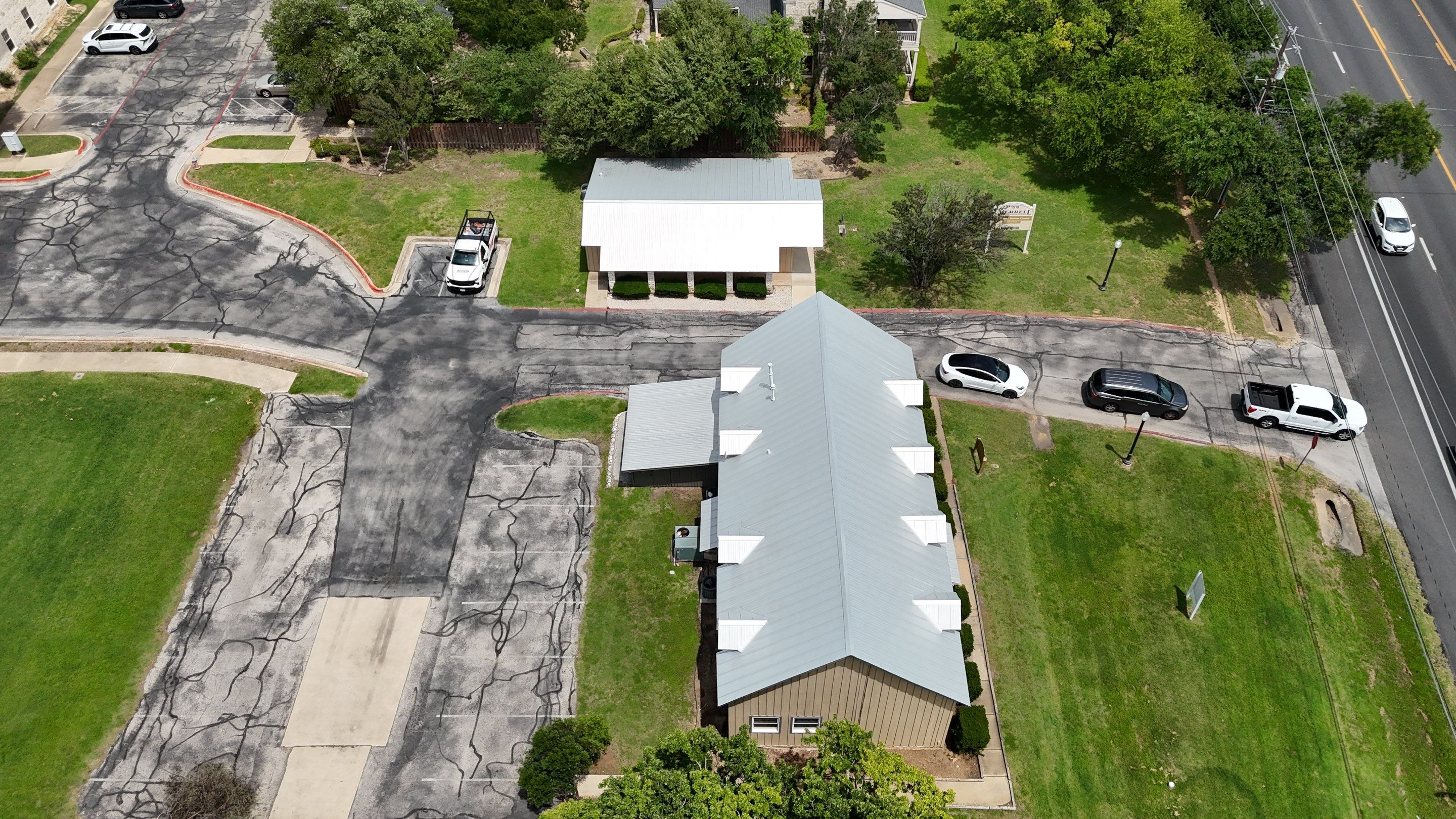 Commercial Roofing Installation using 24 GA Double-Lock - Galvalume by Action Exteriors Austin