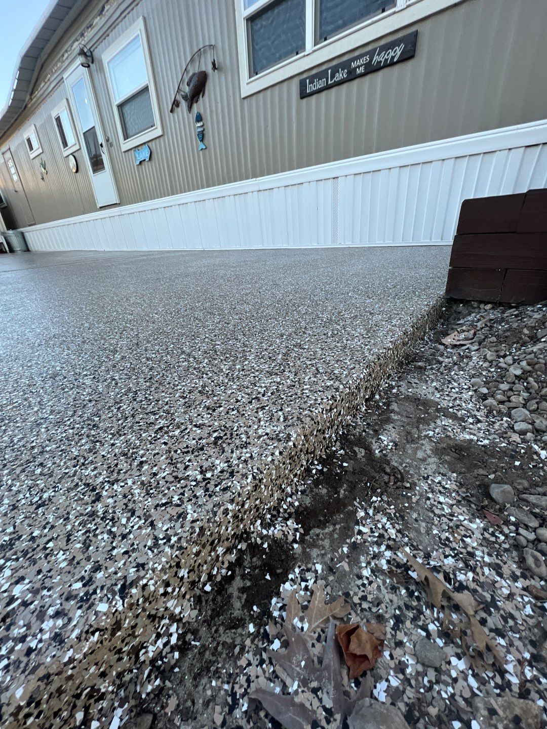 Patio Installation using Desert Sand by Your1DayFloor.com