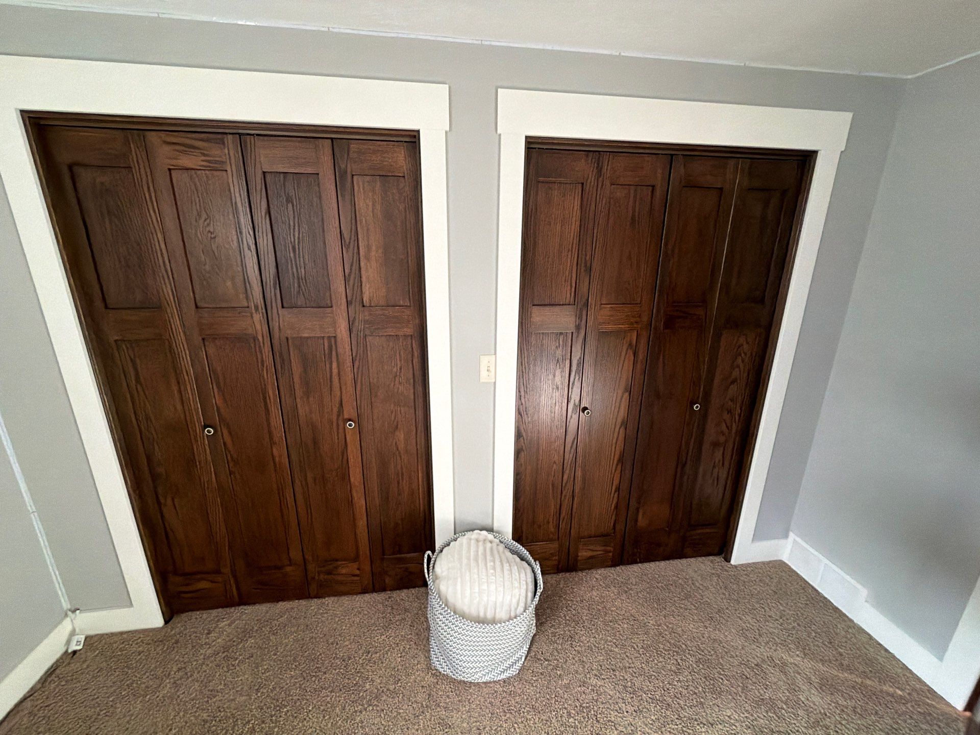 Decorative Flake Concrete Floor Coating for Larchwood Basement by Select Painting, Coatings & Garage Cabinets