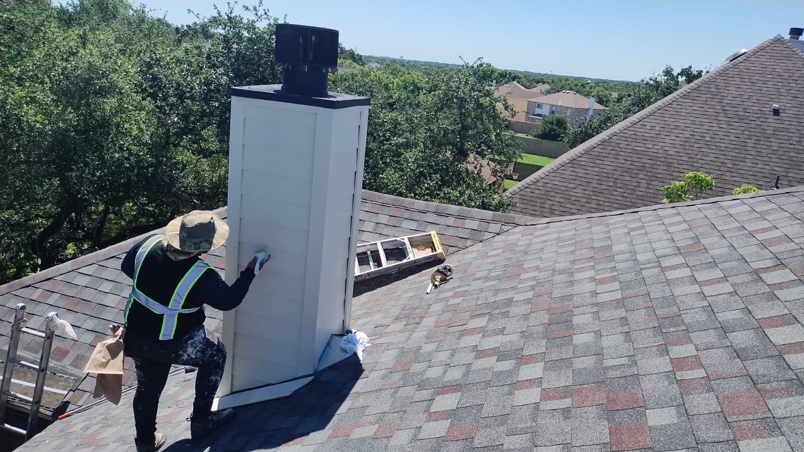 Full Architectural Shingle Roof Replacement and Decking Repair in Cedar Park by Caliber Restoration LLC