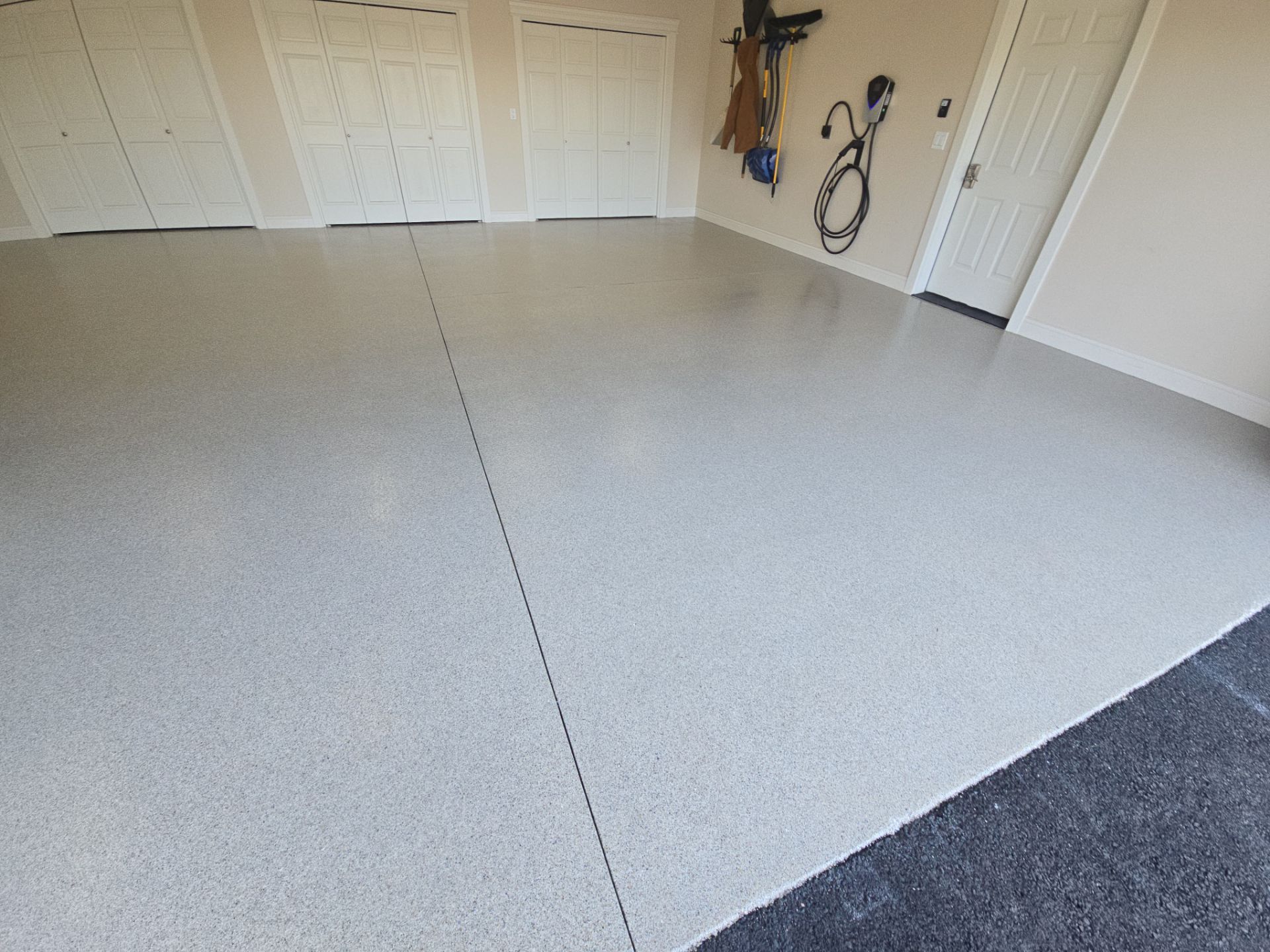 Shop Transformation using Stone/Marble Hybrid by Croc Coatings, LLC