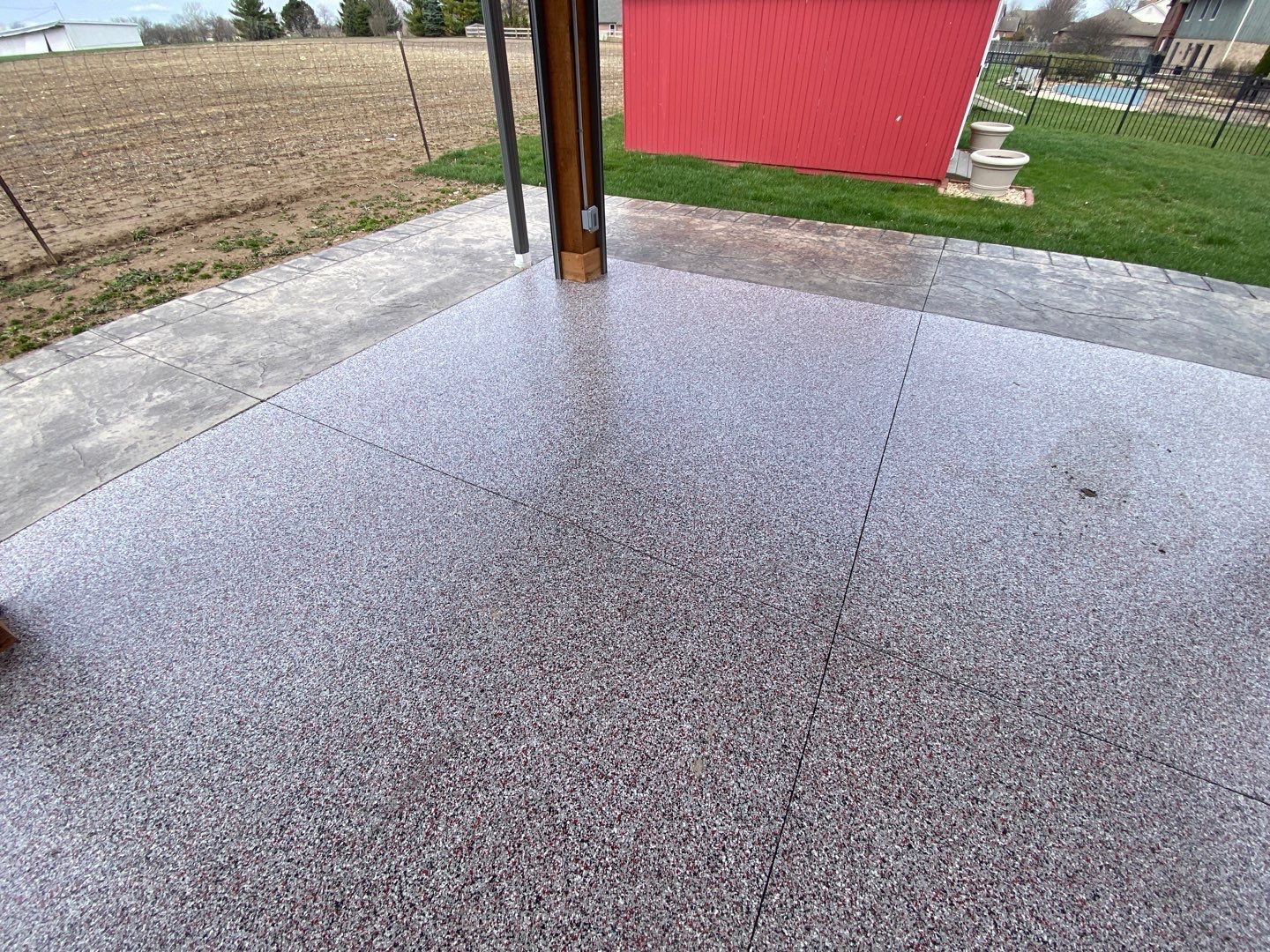 Patio Installation using Buckeye by Your1DayFloor.com