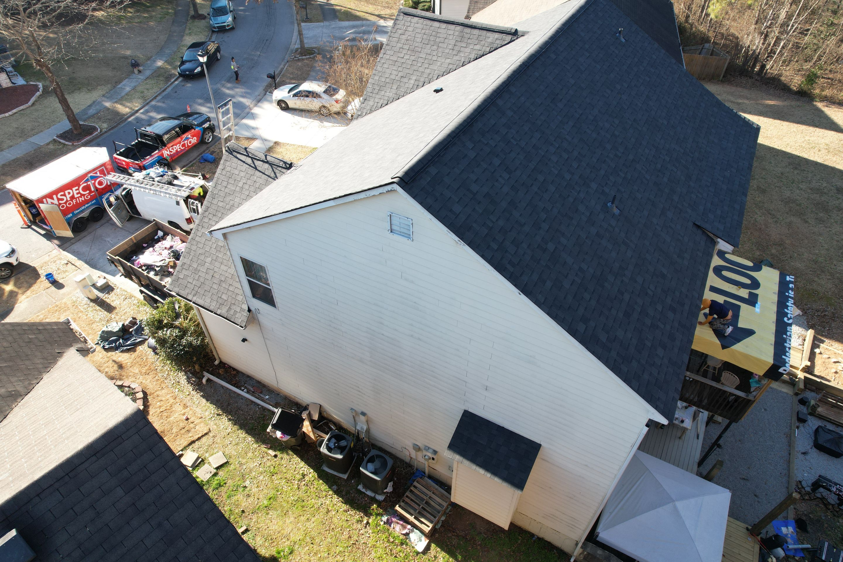 Residential Roofing Installation using Owens Corning by Inspector Roofing and Restoration