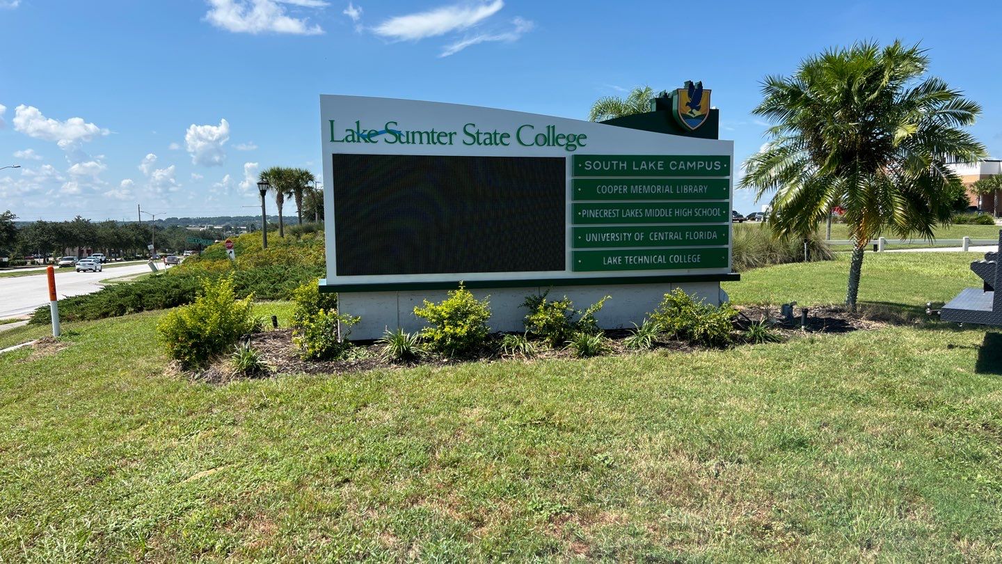 Monument Sign for LSSC Clermont by SignCrafters
