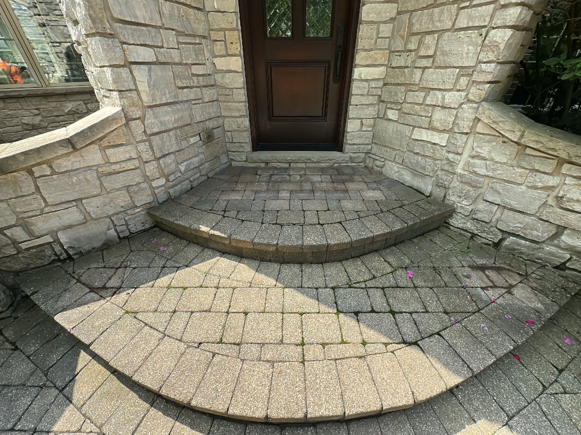 Brick paver clean, sand and seal.  using Surebond SB-1300 by Northern Power Washing LLC.