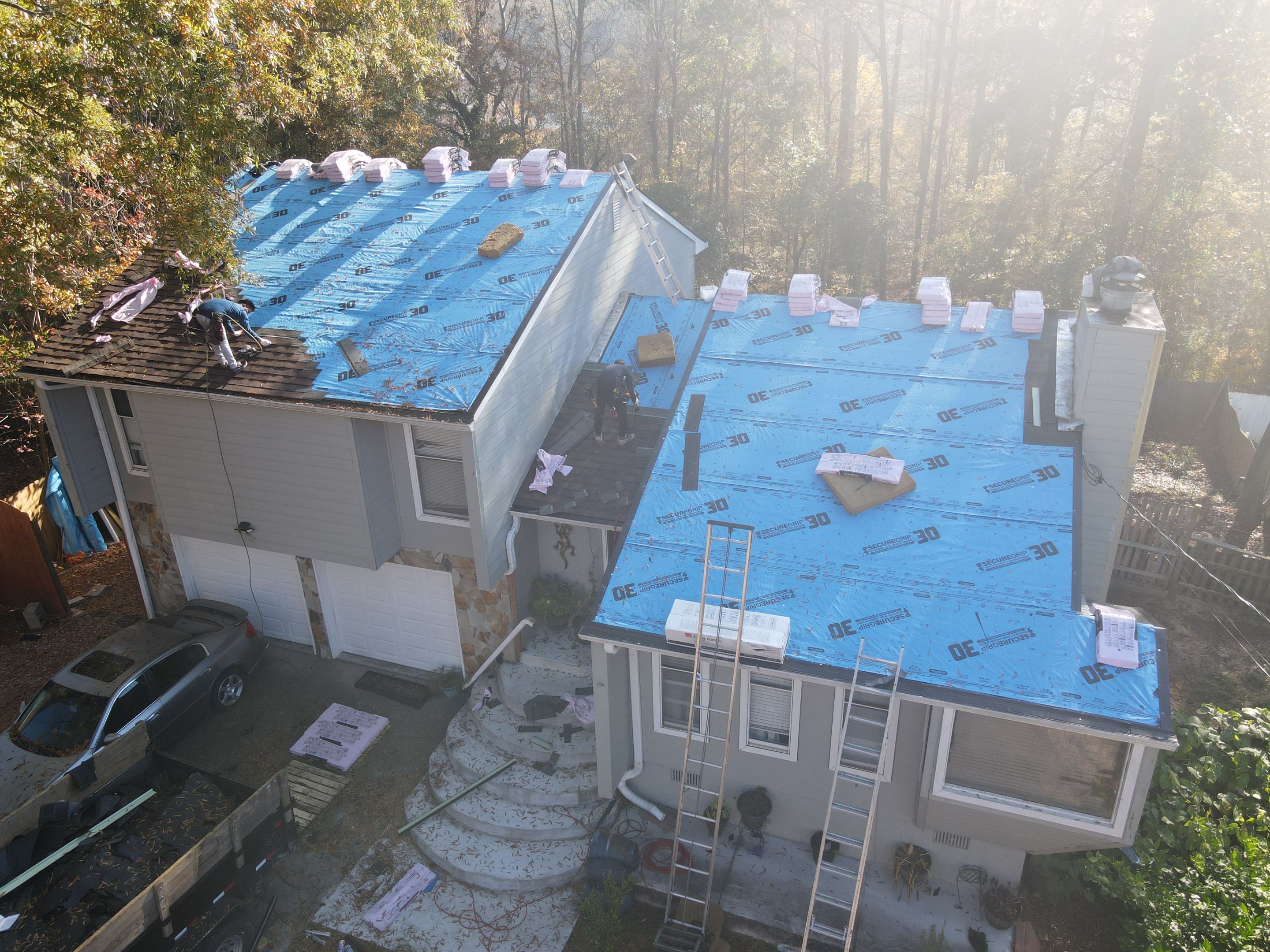 Residential Roofing Installation using Owens Corning by Inspector Roofing and Restoration