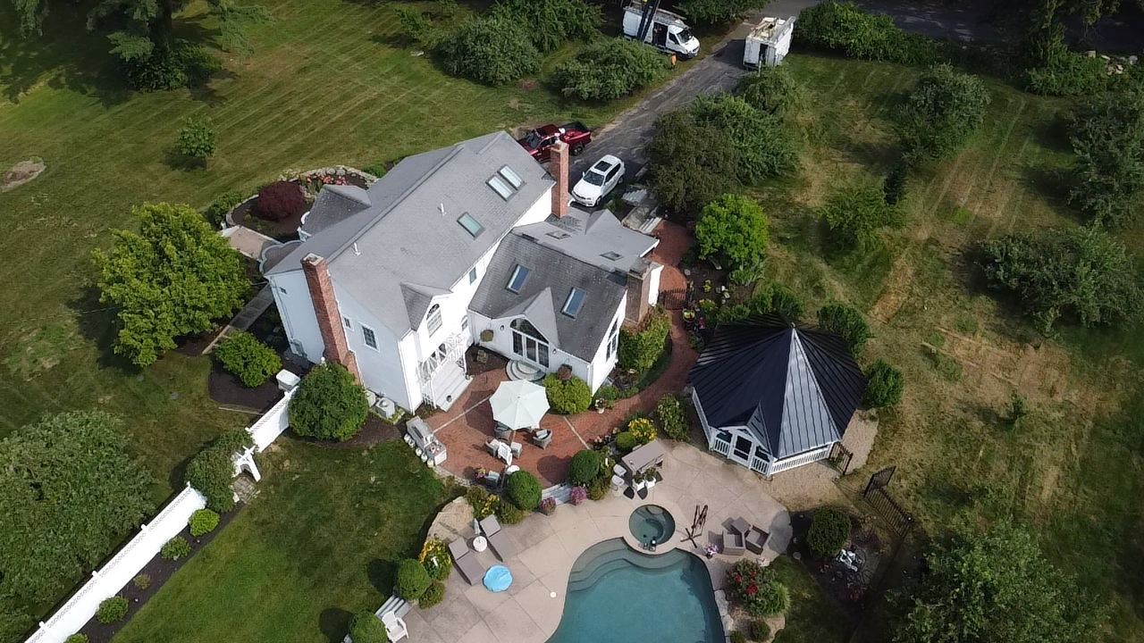 Standing Seam Black Metal Roof- Gazebo by Loyalty Exterior Solutions 