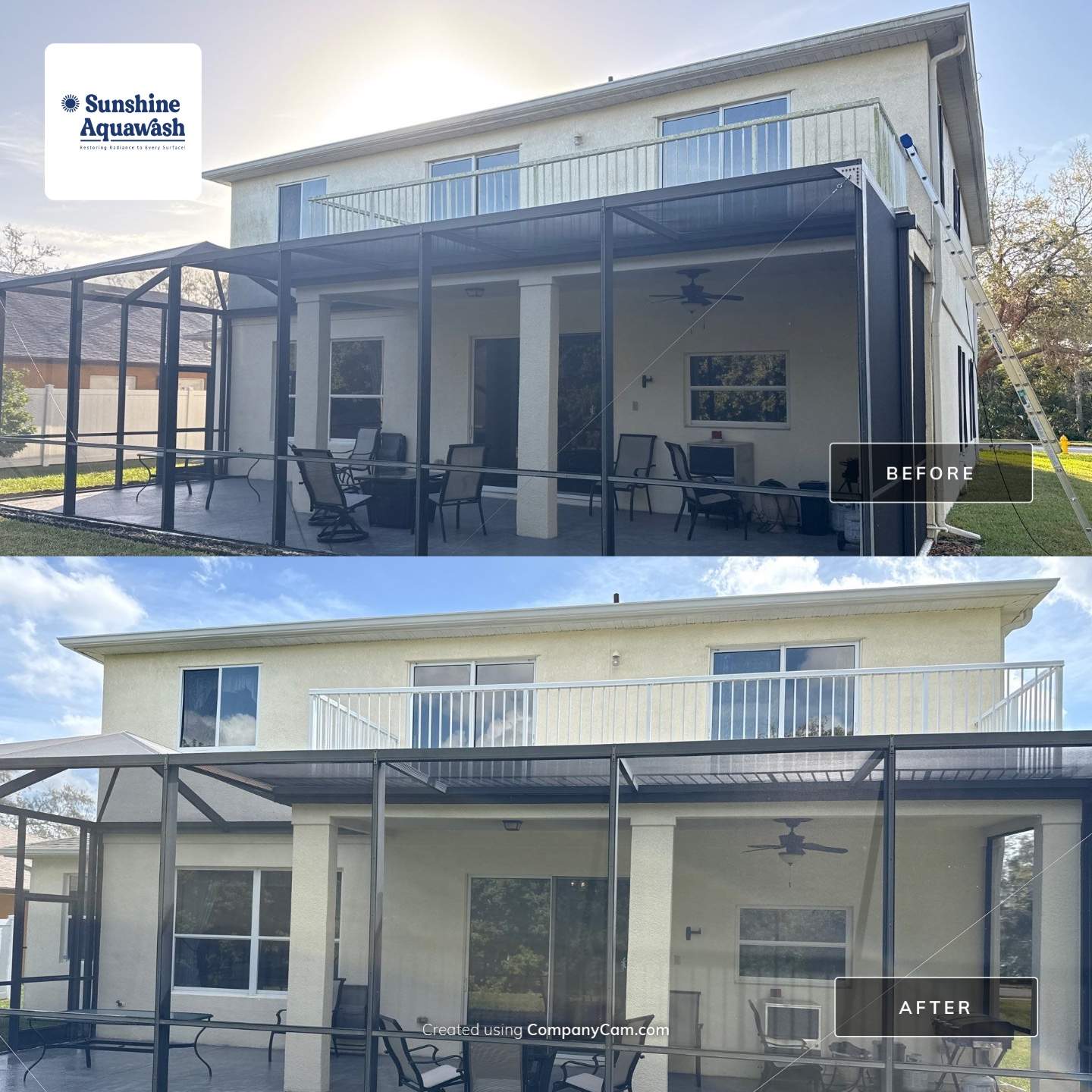 Barrington Ridge 2-Story House & Driveway Cleaning – Before & After Transformation! by Sunshine AquaWash