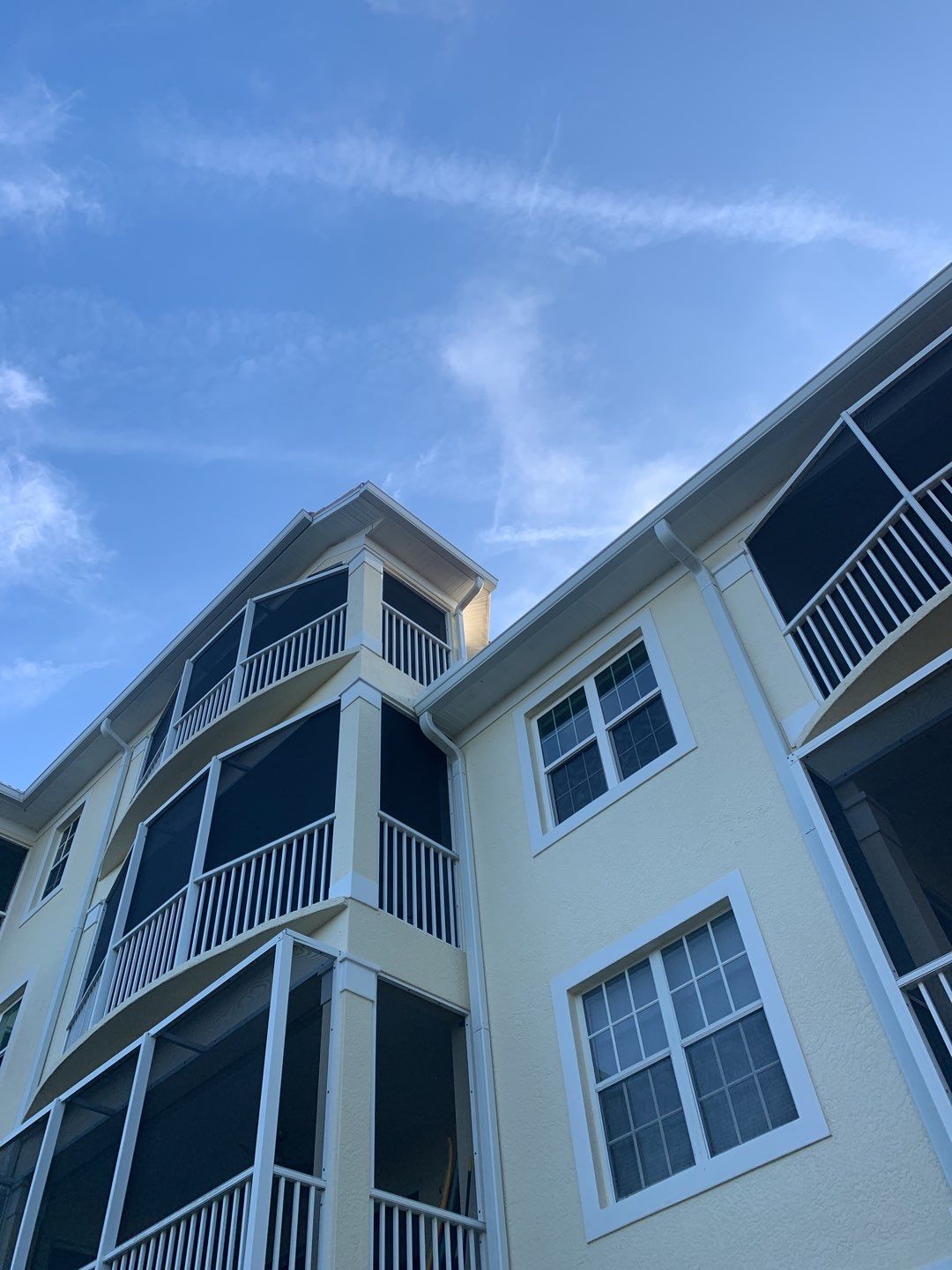 White Aluminum Gutters and Downspouts in Fort Myers FL by Gutter Professor by Gutter Professors